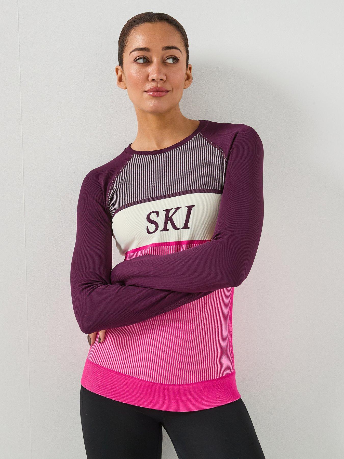 Sweaty Betty Ribbed Base Layer Top - Purple