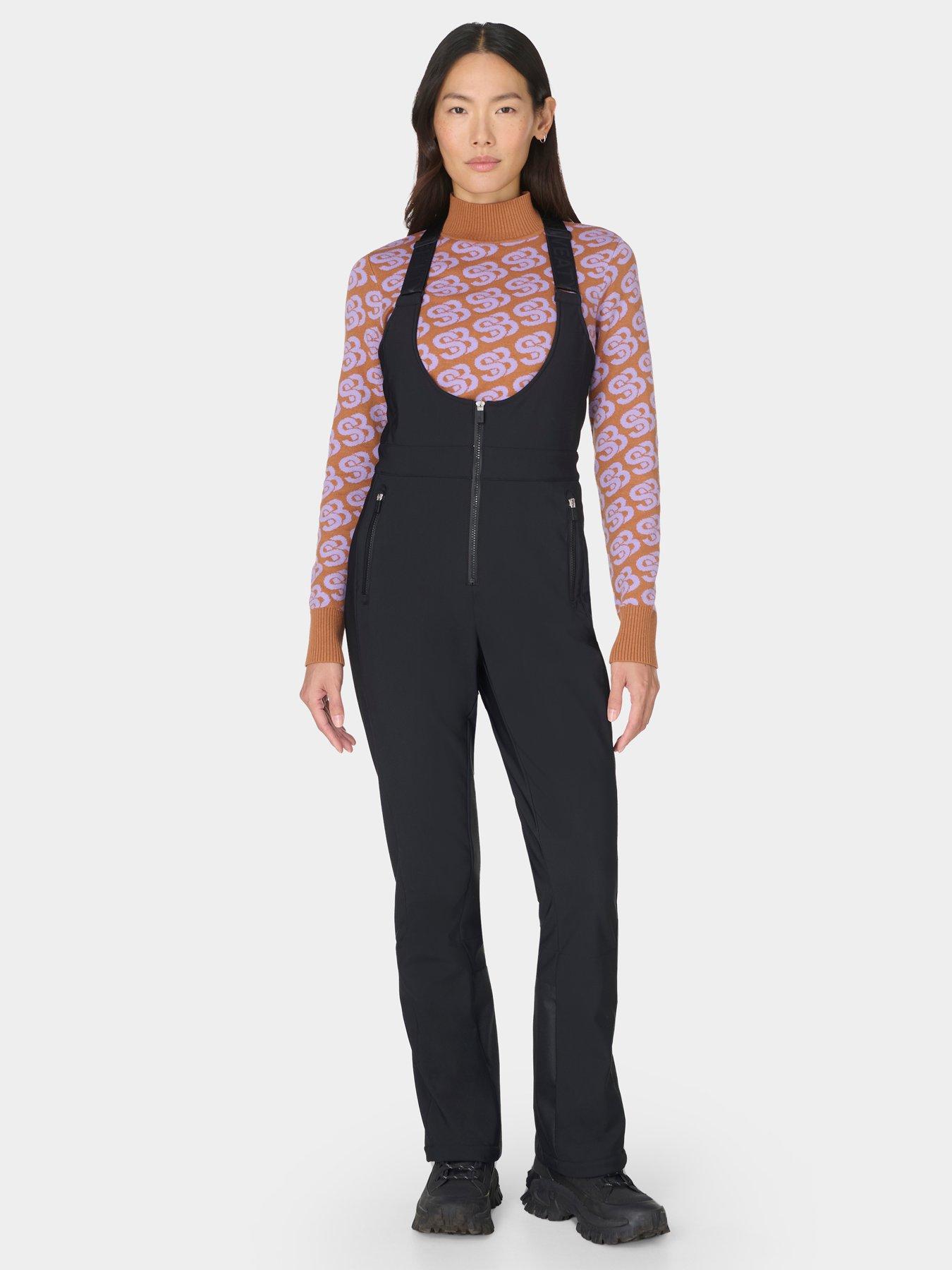 Sweaty Betty Power Sculpting Water Resistant Bib Salopettes - Black