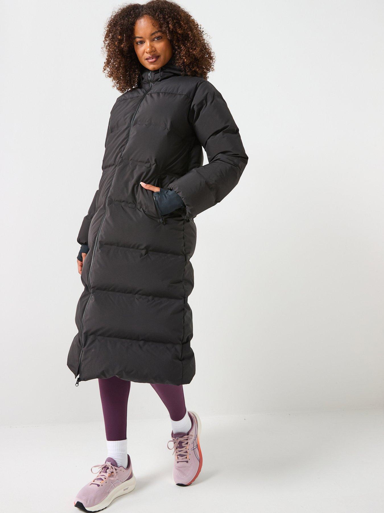 Image 1 of 5 of Sweaty Betty Womens Nimbus Longline Waterproof Puffer - Black