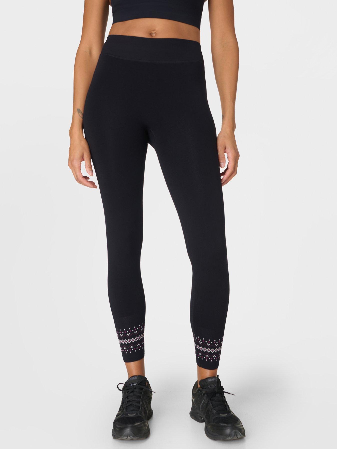 Sweaty Betty Fairisle Novelty Base Layer Legging - Black