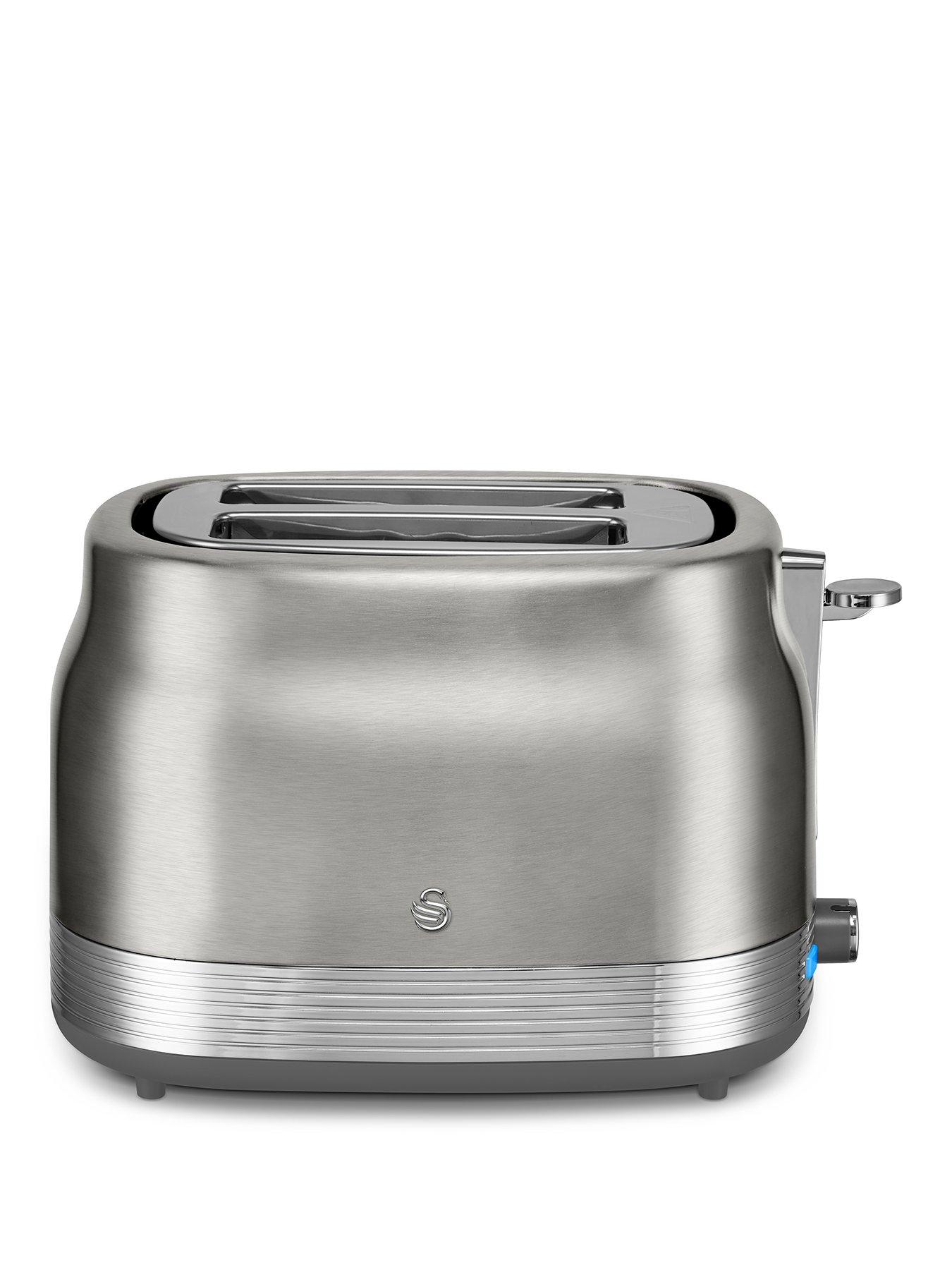 Swan ST19028SS Retro Revive 2 Slice Toaster - Stainless Steel | Very