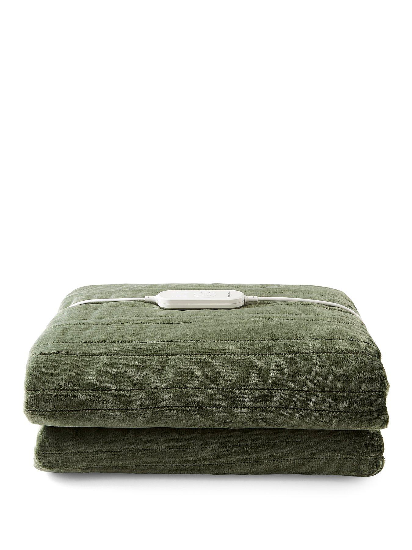 Image 1 of 6 of Morphy Richards Teddy Fleece & Flannel Fleece Throw 160cm X 130cm Green