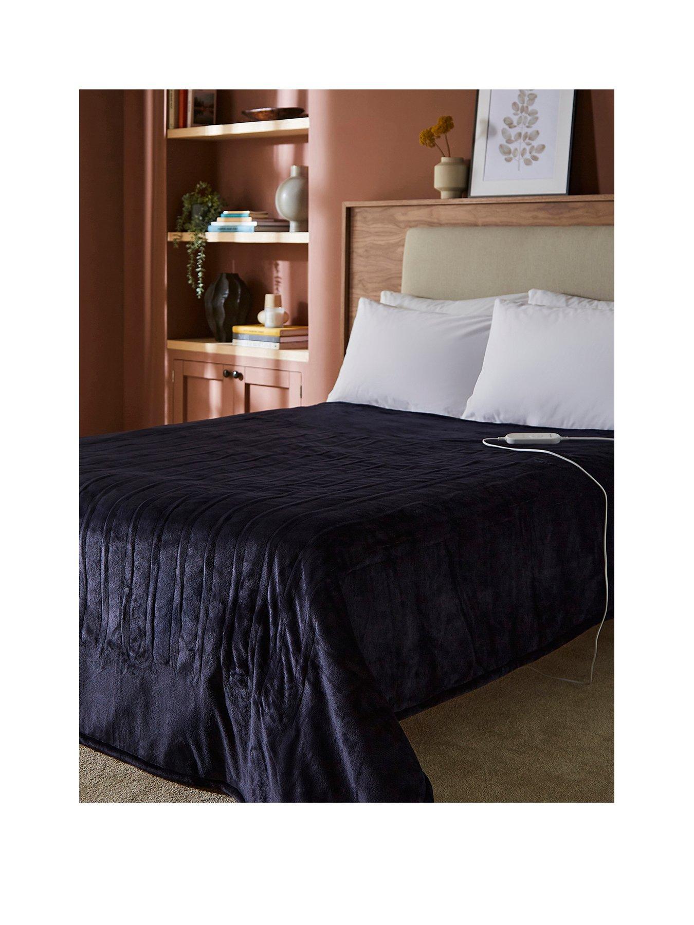 Morphy Richards Teddy Fleece  &  Flannel Fleece Throw 200cm X 180cm Blue