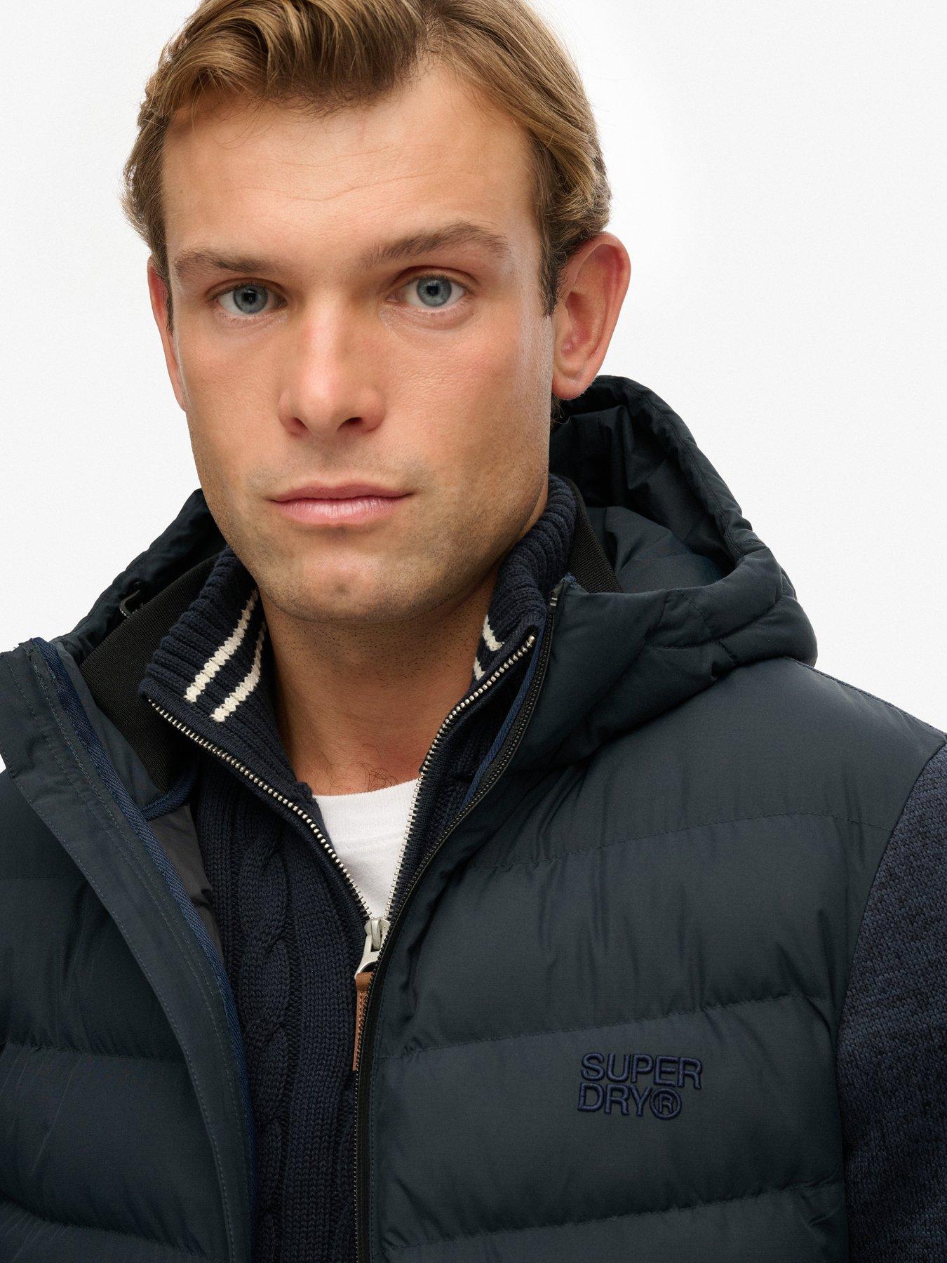 Image 4 of 7 of Superdry Hooded Storm Hybrid Jacket - Black