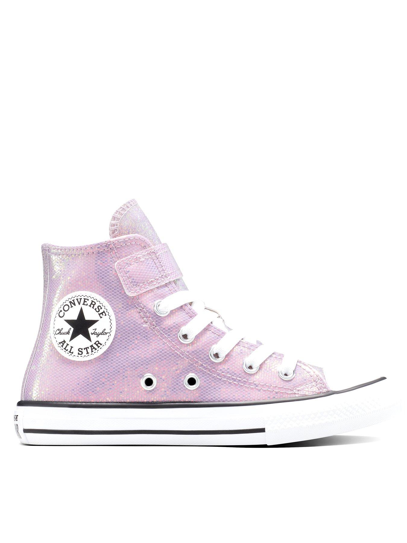 Image 1 of 7 of Converse Youth Chuck Taylor All Star Disco Easy-On High Top - Purple