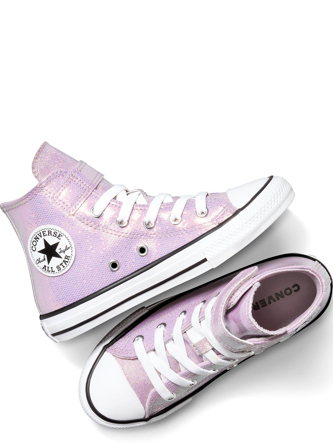 Image 4 of 7 of Converse Youth Chuck Taylor All Star Disco Easy-On High Top - Purple