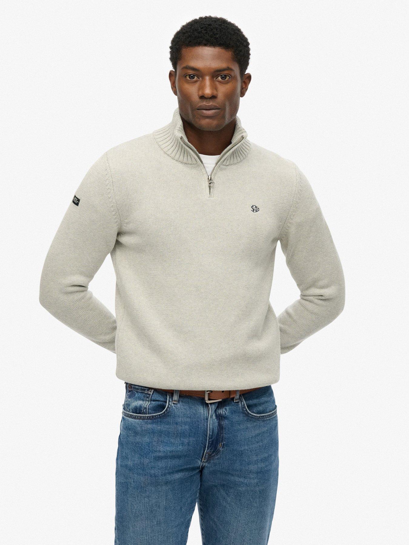 Superdry Cotton Half Zip Knit Jumper