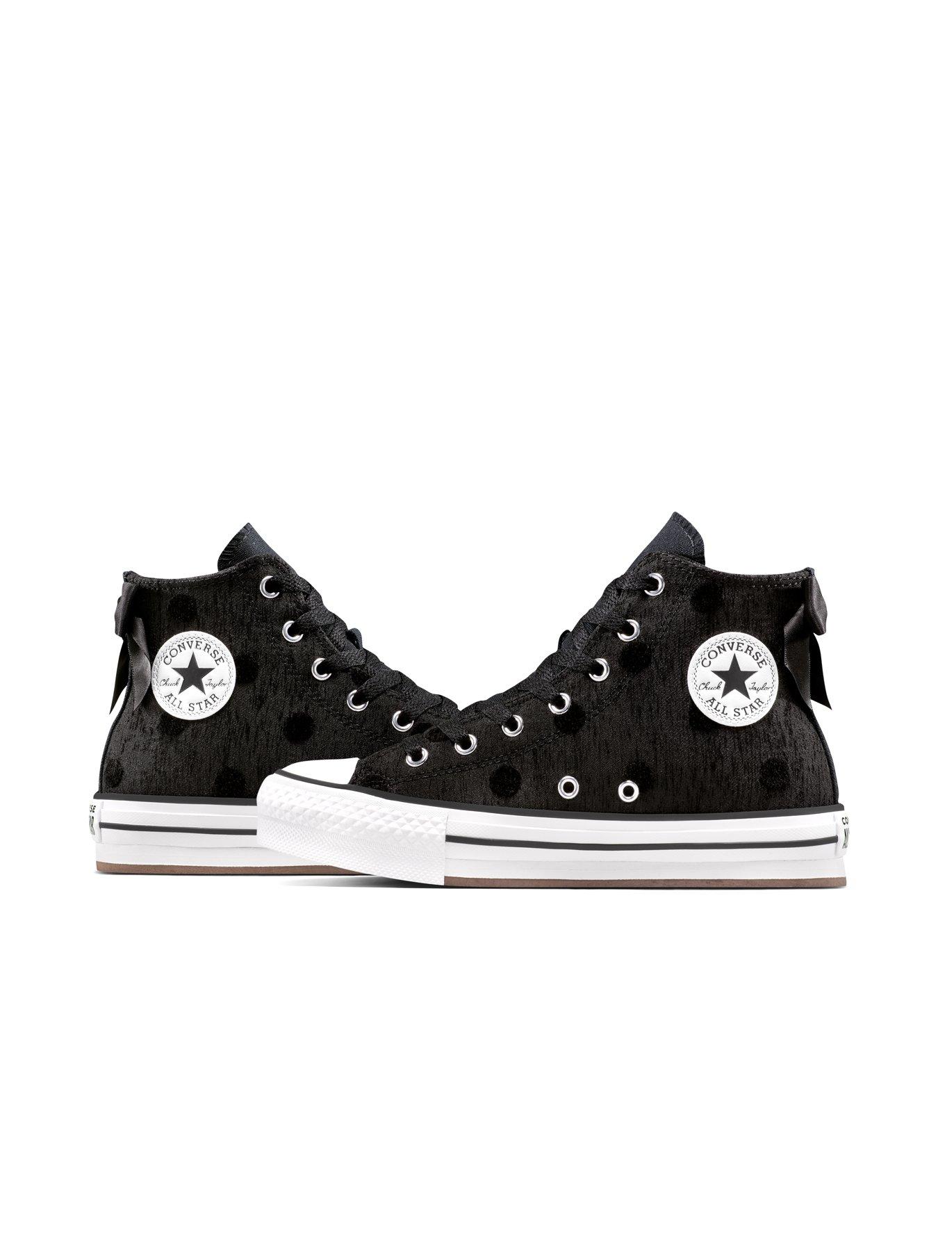 Image 7 of 7 of Converse Kids Chuck Taylor All Star Lift Bow Platform High Tops - Black