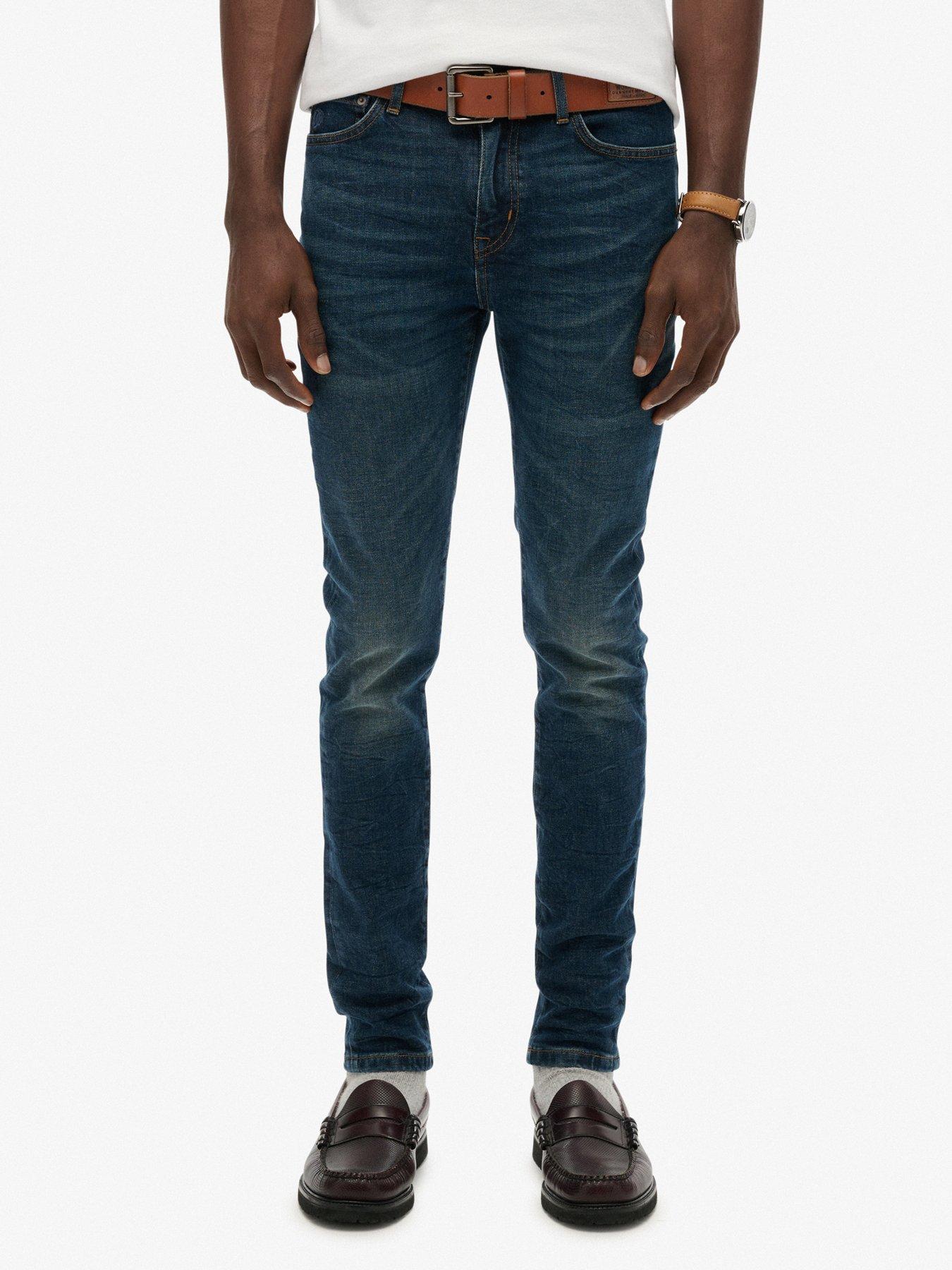Superdry: Vintage Skinny Fit Jeans - Blue