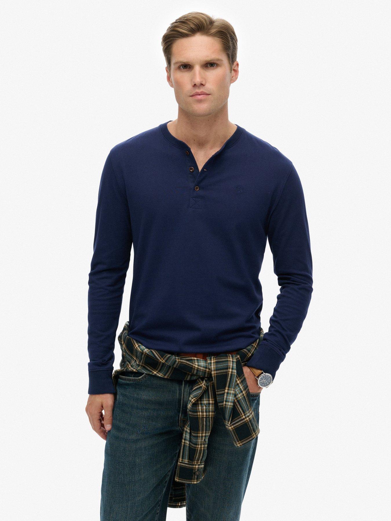 Superdry Classic Essential Grandad Long Sleeve T-shirt