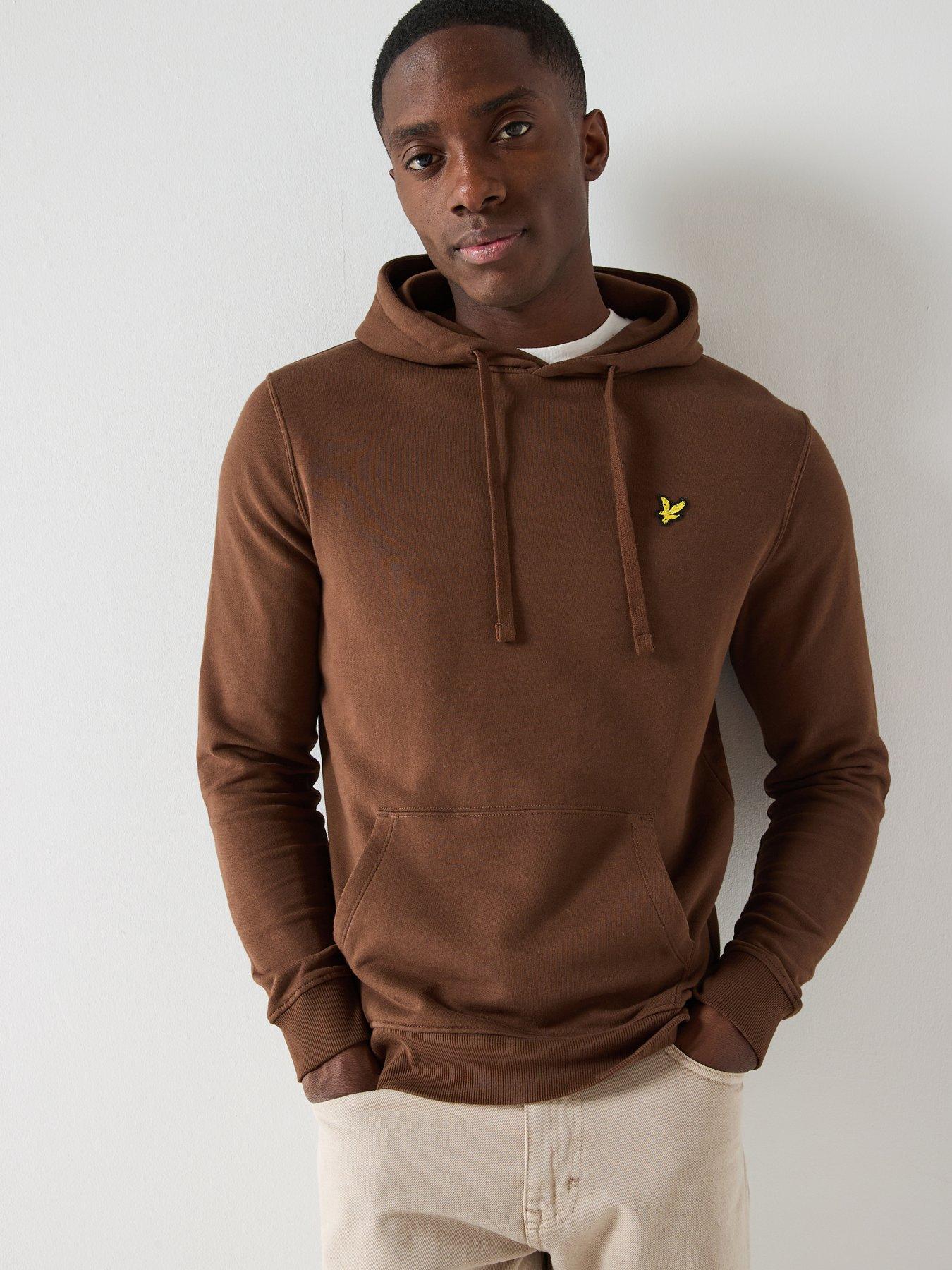 Lyle & Scott Pullover Hoodie - Brown, Brown, Size M, Men