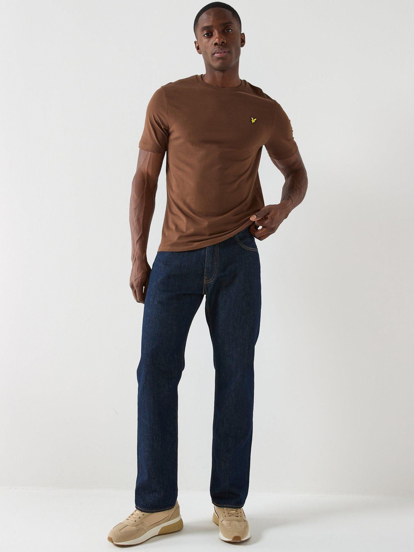 Image 4 of 4 of Lyle & Scott Cotton Crew Neck T-Shirt - Brown