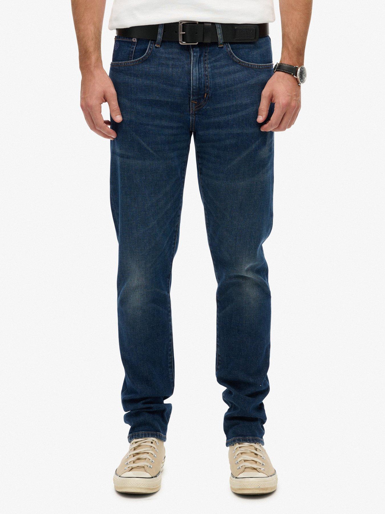 Superdry Vintage Slim Straight Fit Jeans - Blue