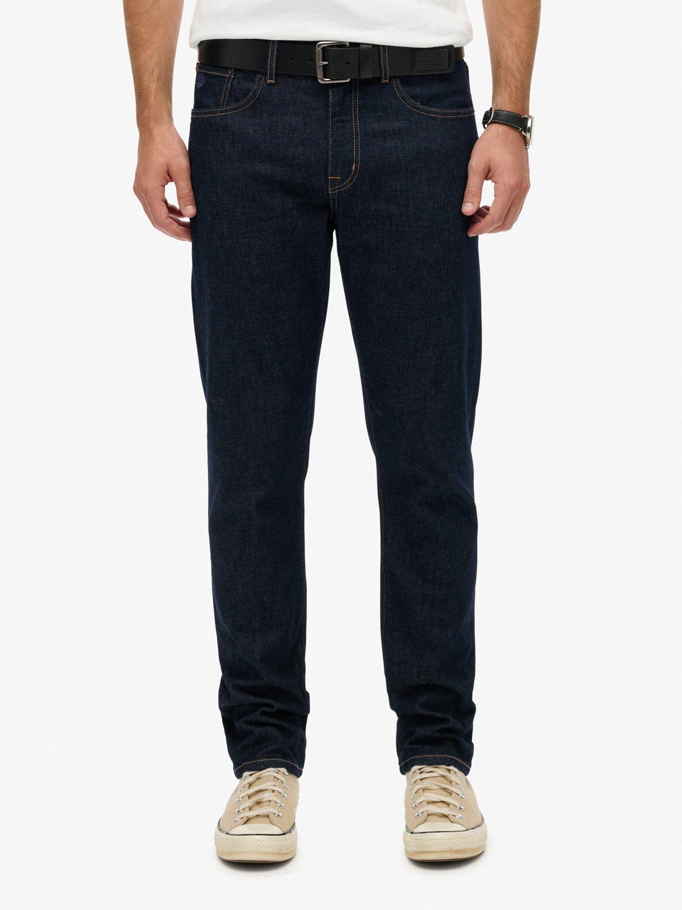 Superdry Vintage Slim Straight Fit Jeans - Dark Blue