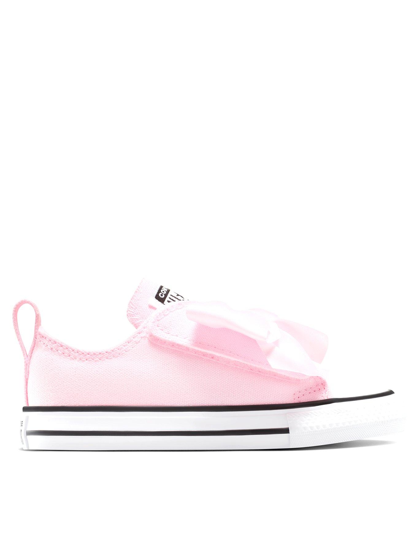 Image 1 of 7 of Converse Infant Chuck Taylor All Star Bows Easy-On Low Top - Pink