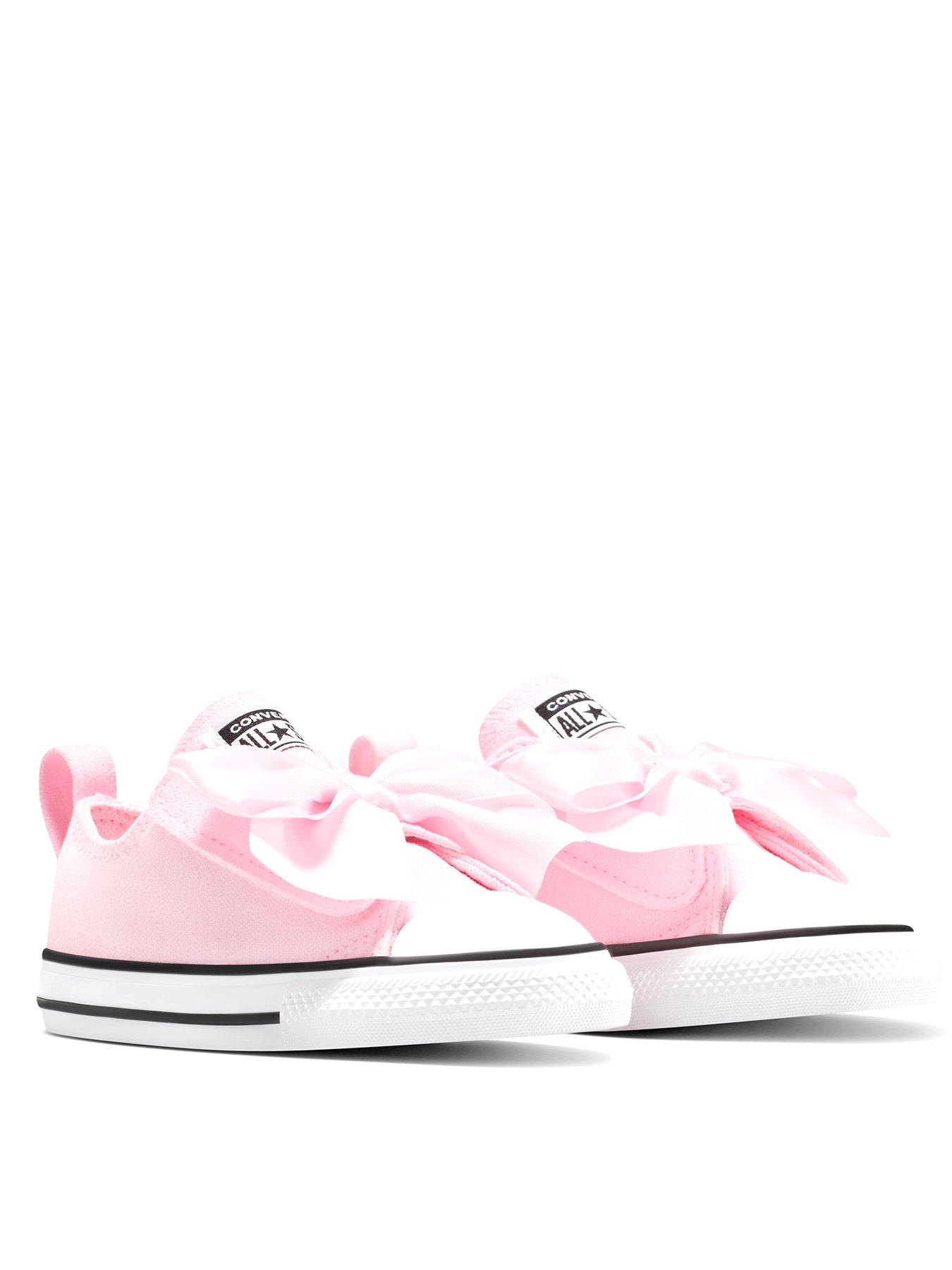 Image 2 of 7 of Converse Infant Chuck Taylor All Star Bows Easy-On Low Top - Pink