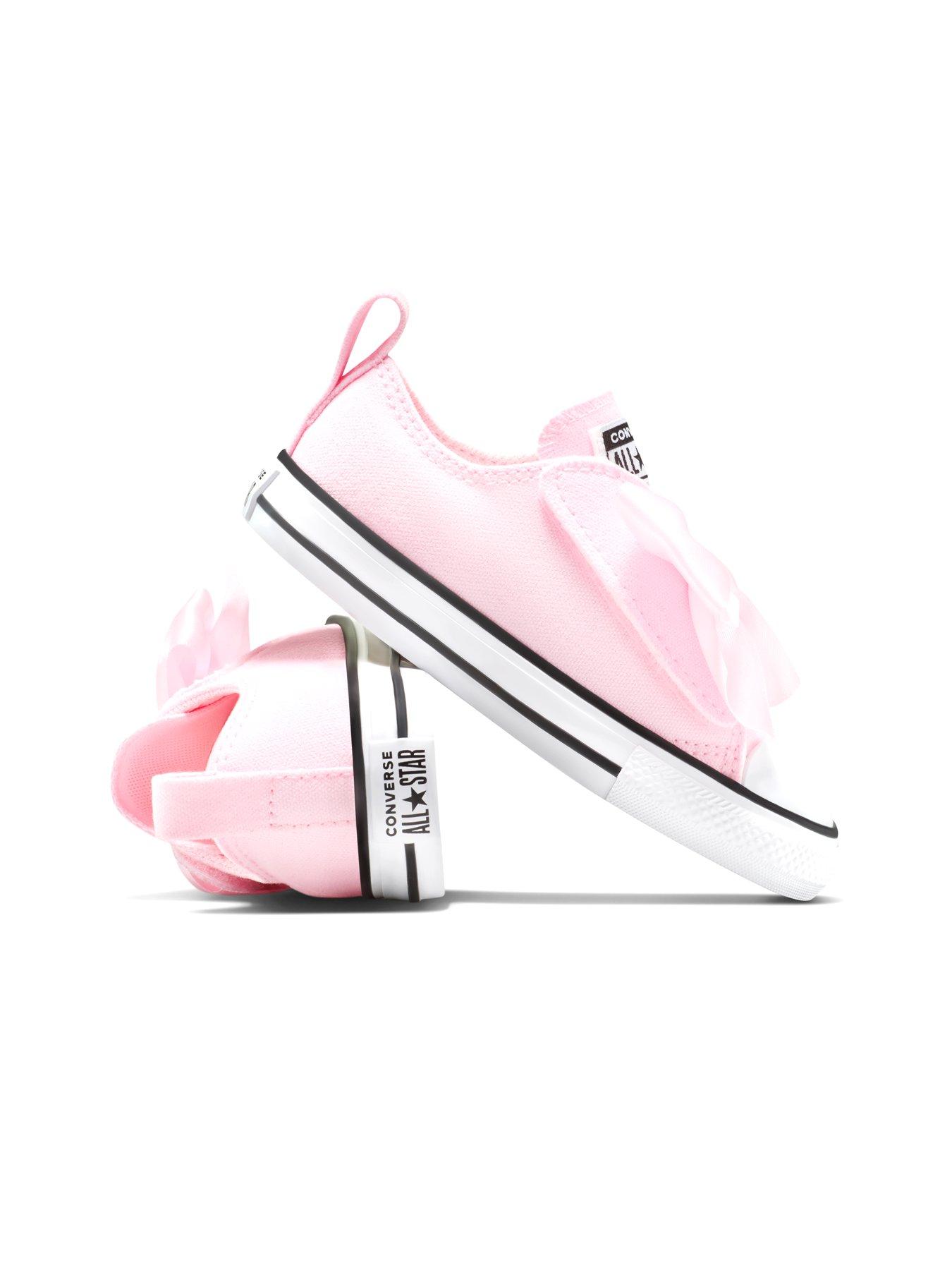 Image 7 of 7 of Converse Infant Chuck Taylor All Star Bows Easy-On Low Top - Pink