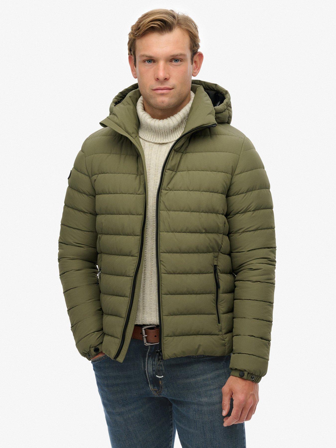 Superdry Hooded Fuji Padded Jacket - Green