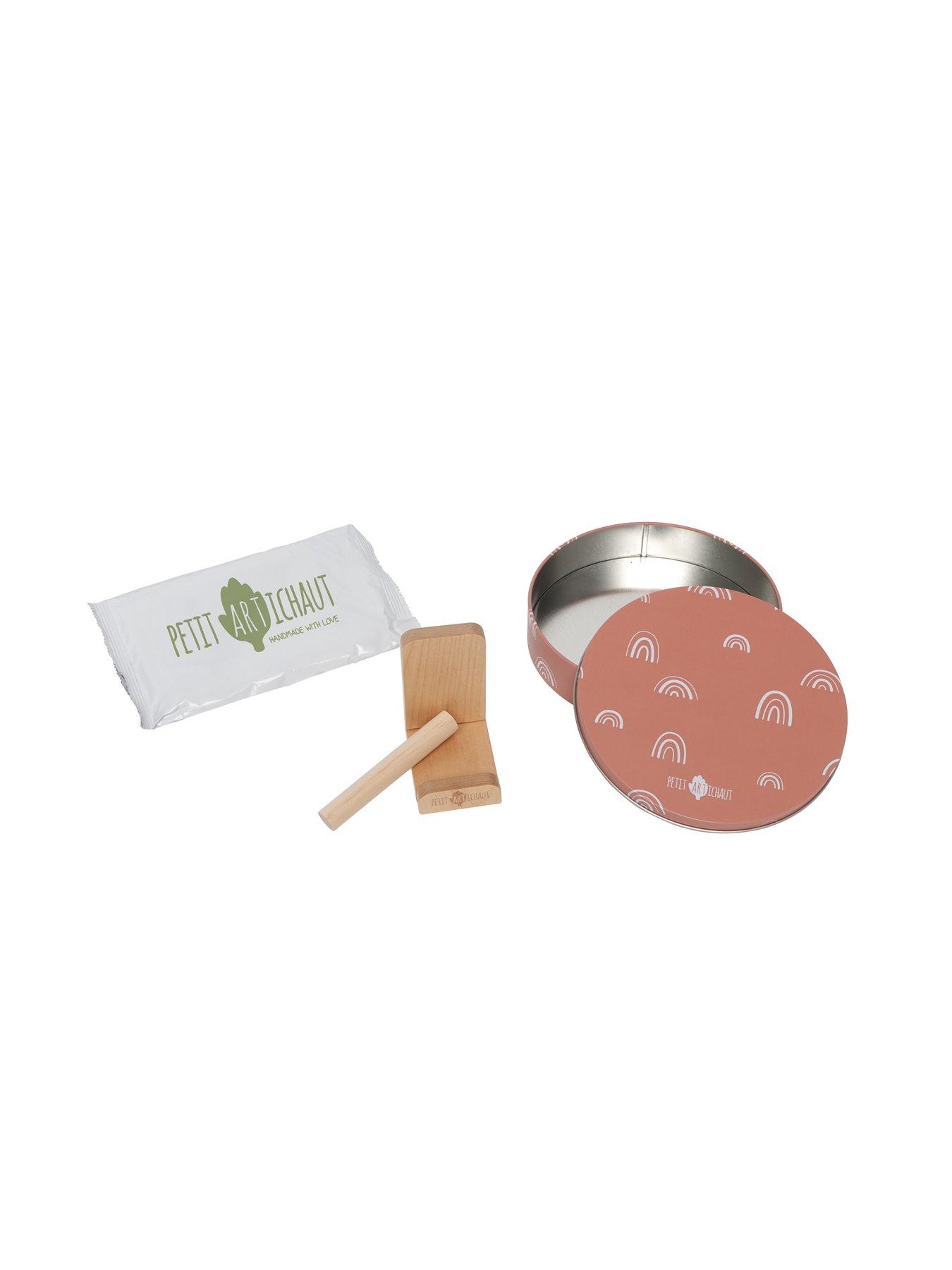 Image 4 of 4 of Petit Artichaut Baby Box Round - Rainbow Terracotta