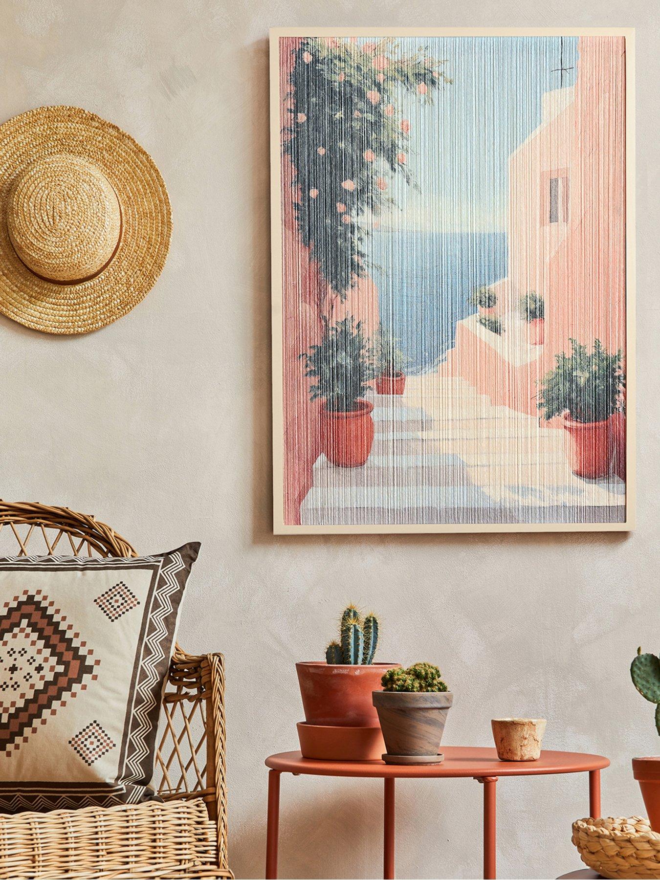 Hestia Thread Wall Art Picture - Mediterranean