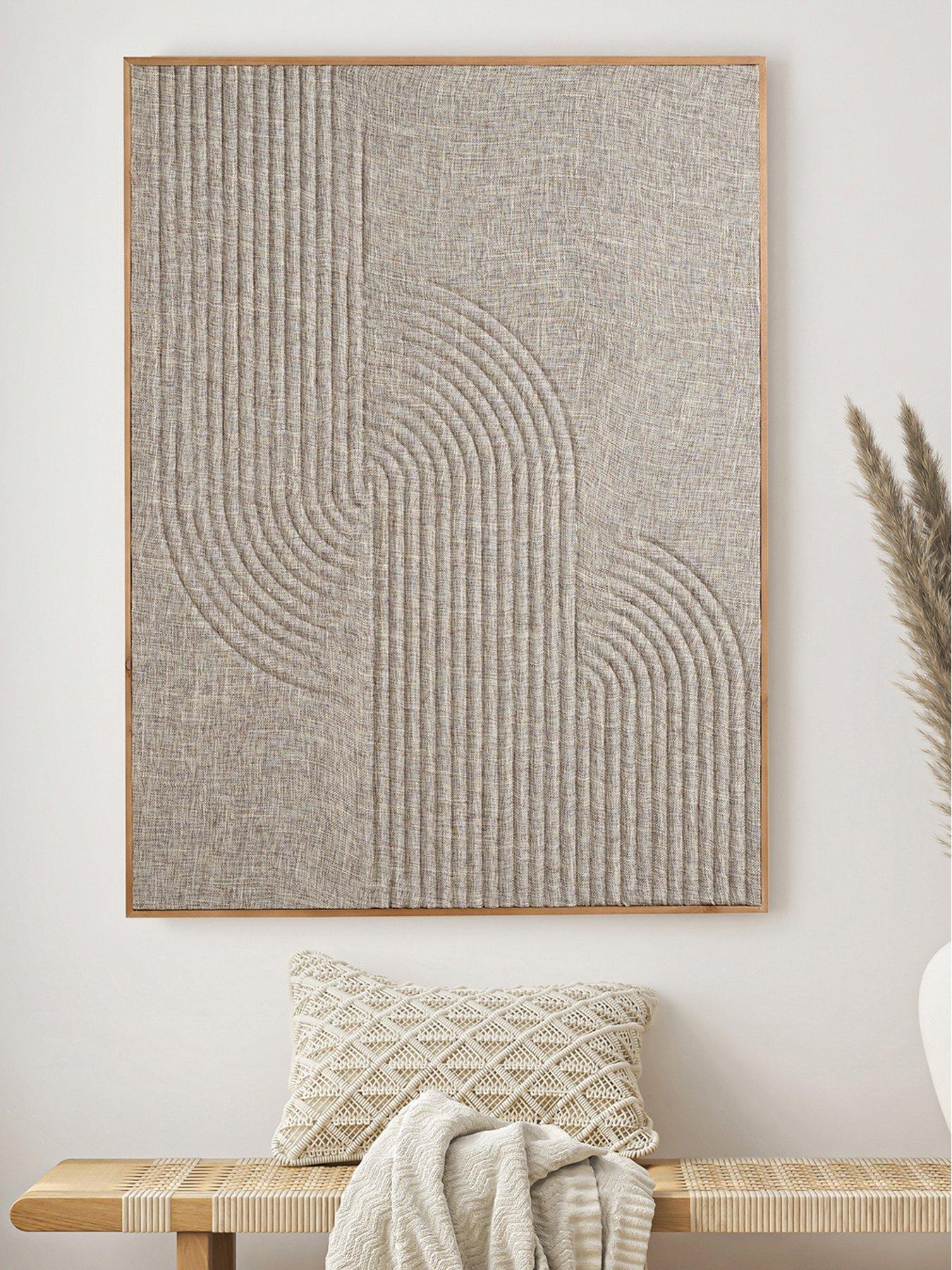 Hestia Linen Thread 3d Picture 60cm x 80cm x 3cm