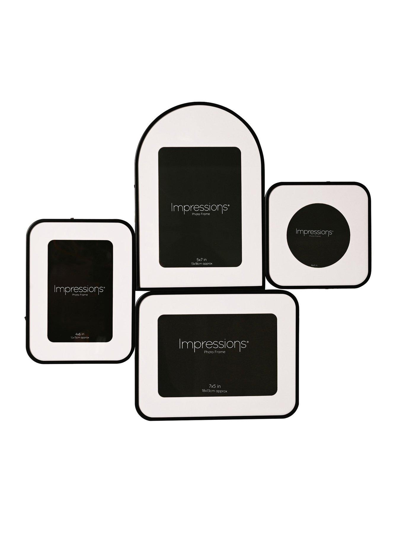 Hestia Impressions Black 4  Multi Aperture Photo Frame
