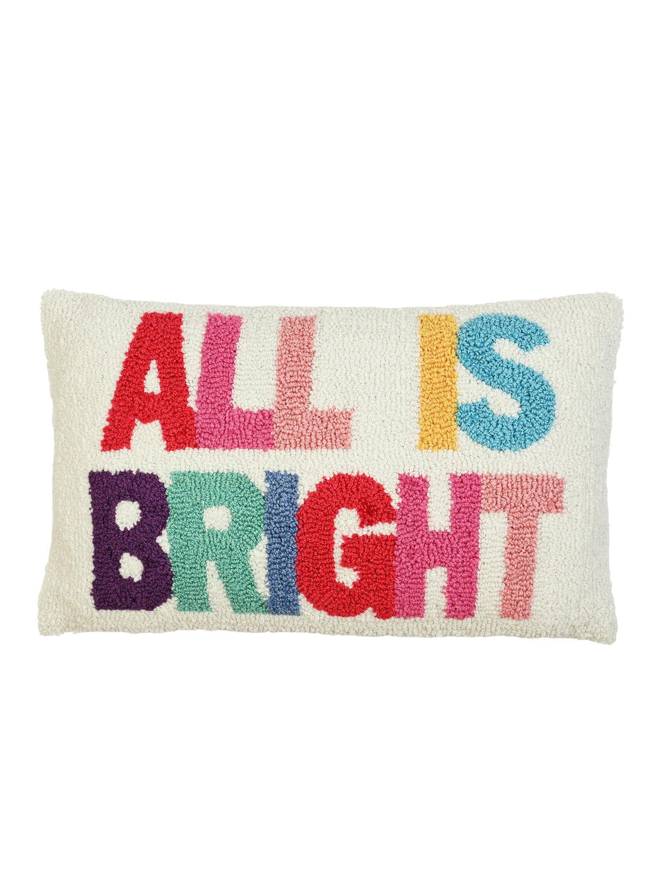 The Christmas Gift Co All Is Bright Hook Cushion  30x50cm