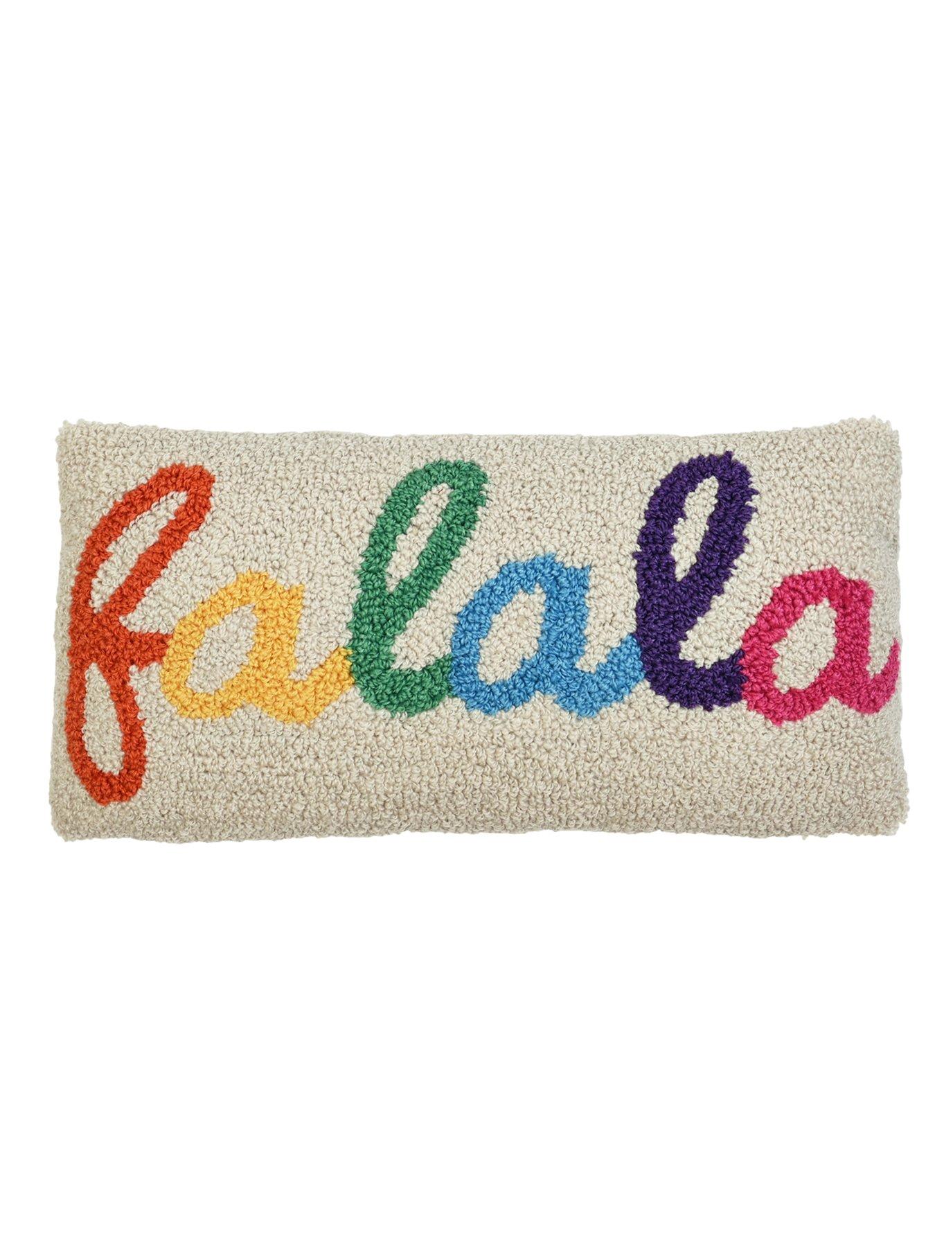 The Christmas Gift Co Fa La La Cushion 22cm X 44cm