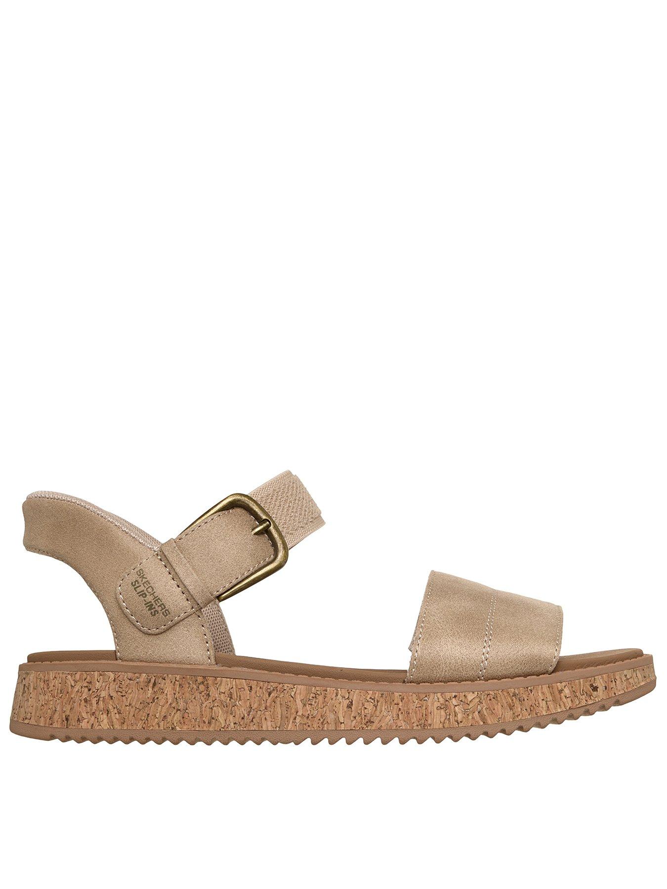 Image 1 of 5 of Skechers Bobs Sun Vibebe Corky Slip-ins Sandal - Natural Textile