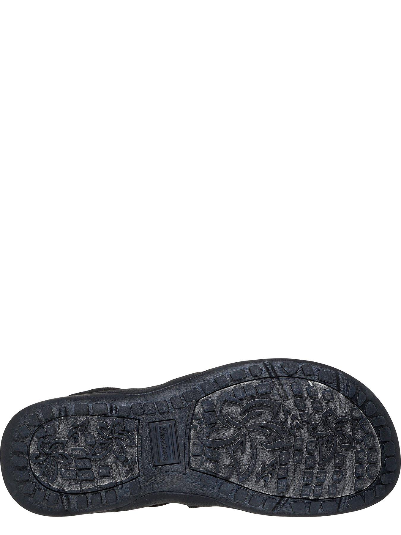 Image 4 of 5 of Skechers Wide Fit Reggae Slim Strech Sandal - Black