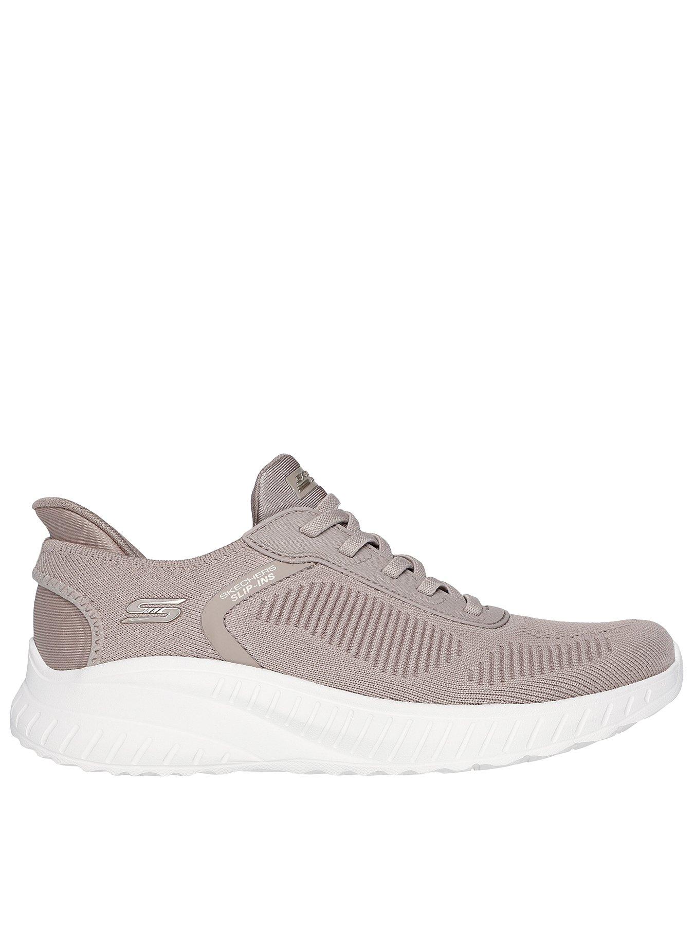 skechers-wide-fit-bobs-squad-chaos-current-muse-slip-ins-trainer-taupe