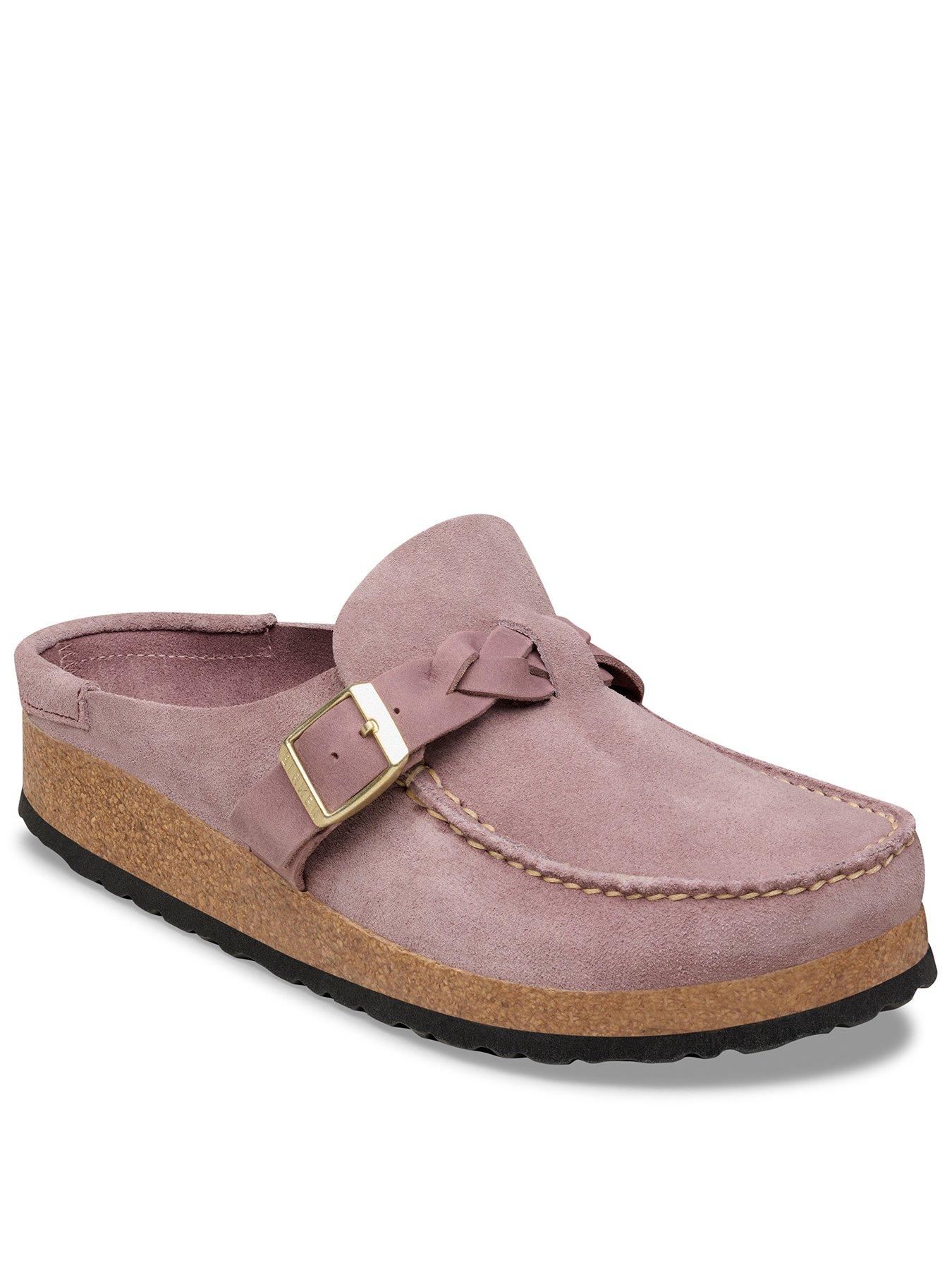 Birkenstock: Buckley Braided Suede Shoe - Faded Purple