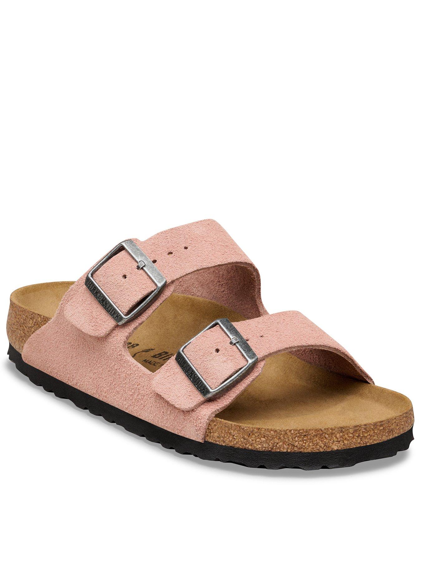 Birkenstock Arizona Suede Sandals - Pink Clay