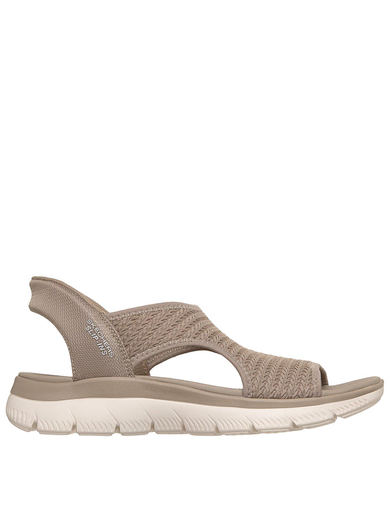 Skechers Summits Sandal Sweetly Evolved Slip-ins Sandal - Taupe Knit
