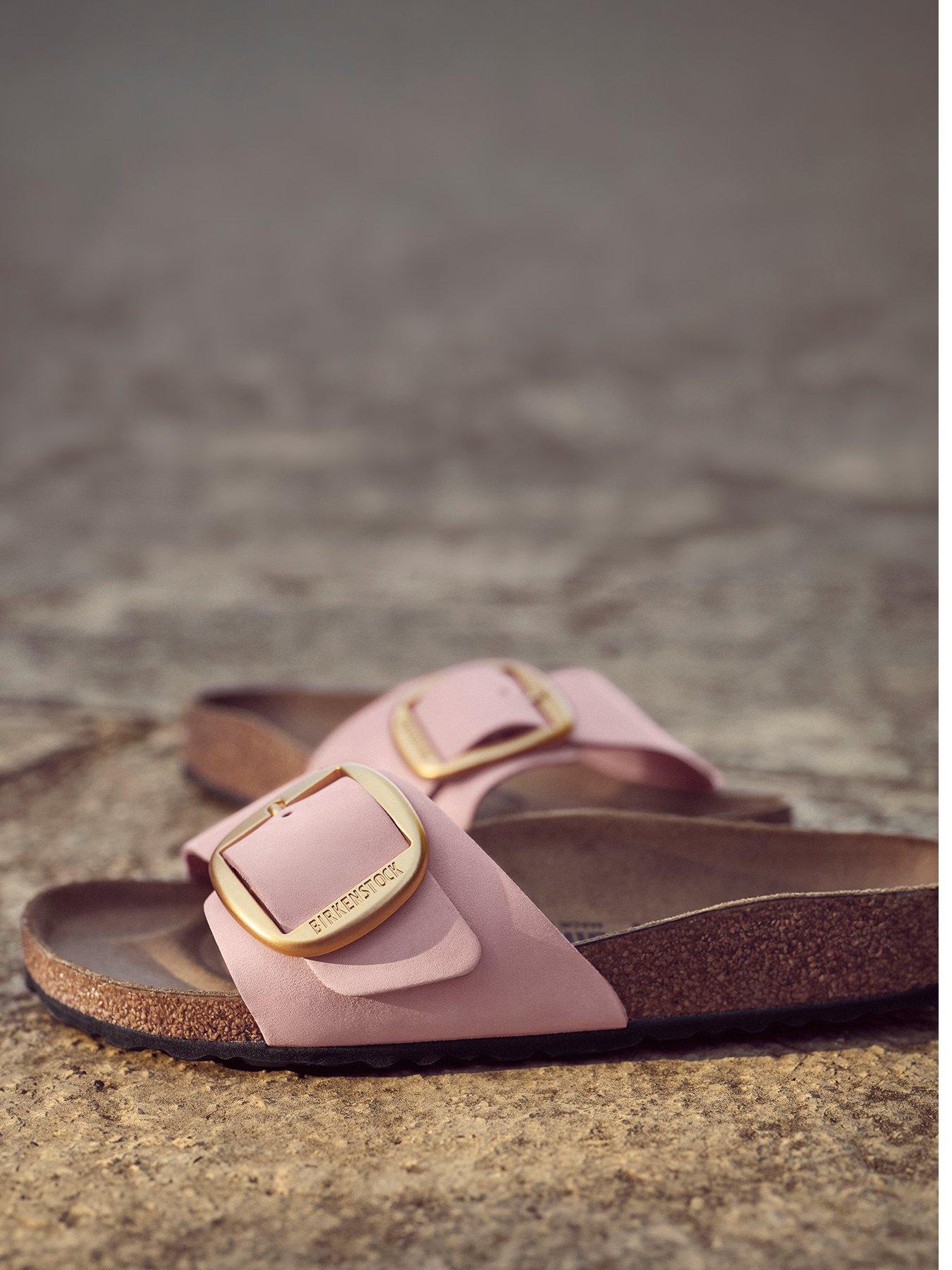 Birkenstock Madrid Big Buckle Leather Sandal - Soft Pink