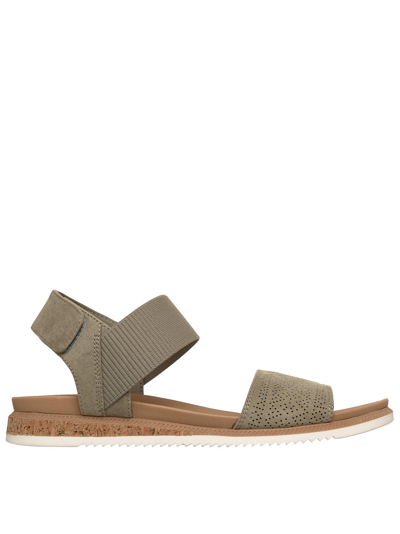 Skechers Desert Kiss Low Top Look Sandal - Olive Microfiber