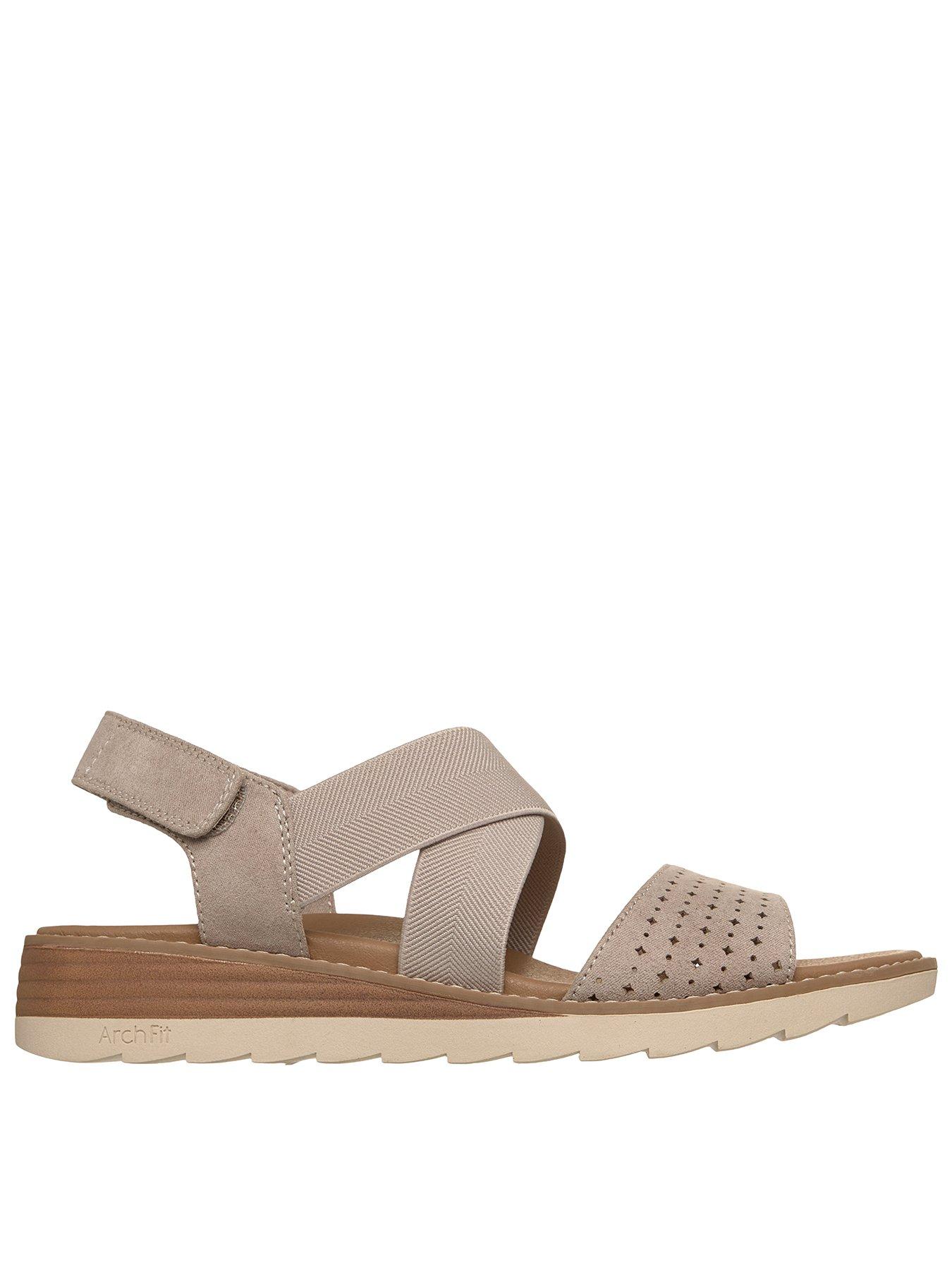 Image 1 of 5 of Skechers Arch Fit Oasis B Perf Sandal - Taupe Microfiber