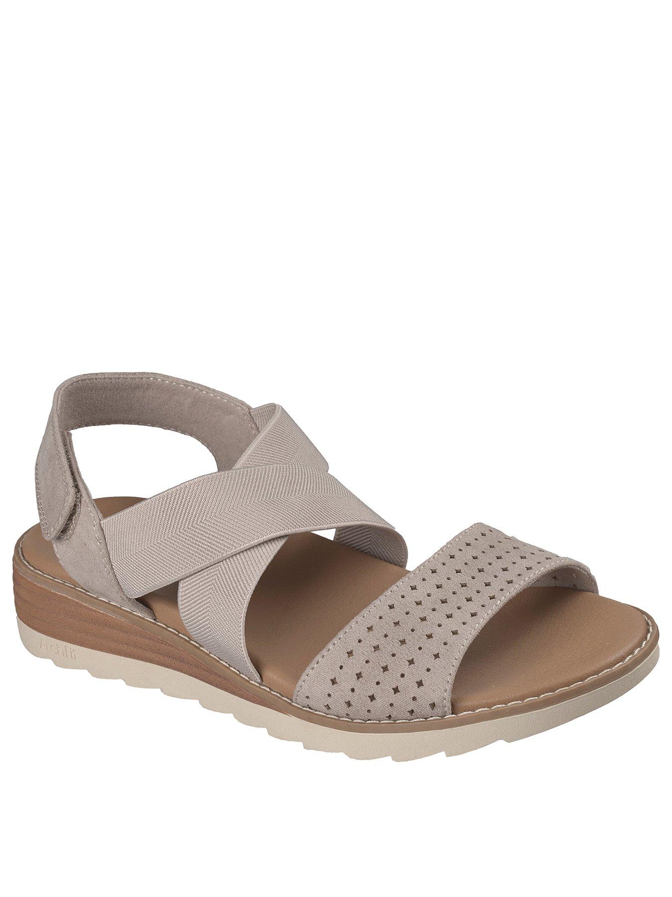 Image 2 of 5 of Skechers Arch Fit Oasis B Perf Sandal - Taupe Microfiber
