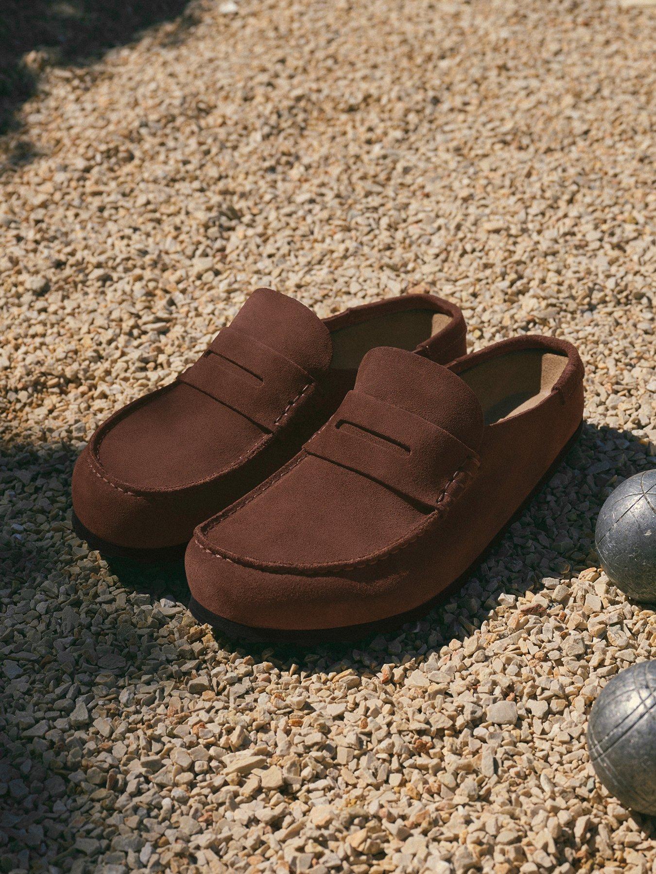 Birkenstock Naples Wrapped Suede Clog - Carafe Brown