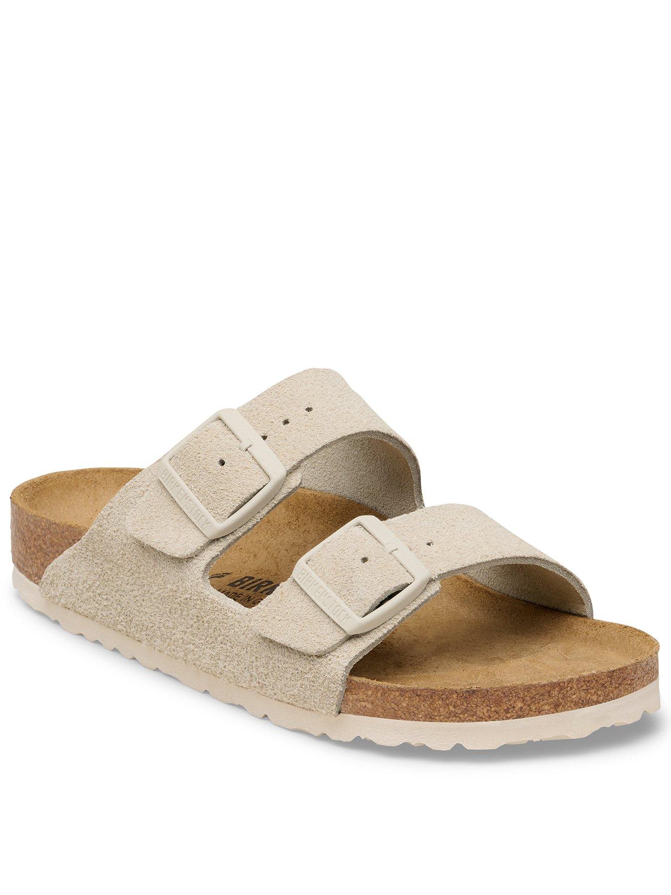 Birkenstock Arizona Suede Sandal - Oyster