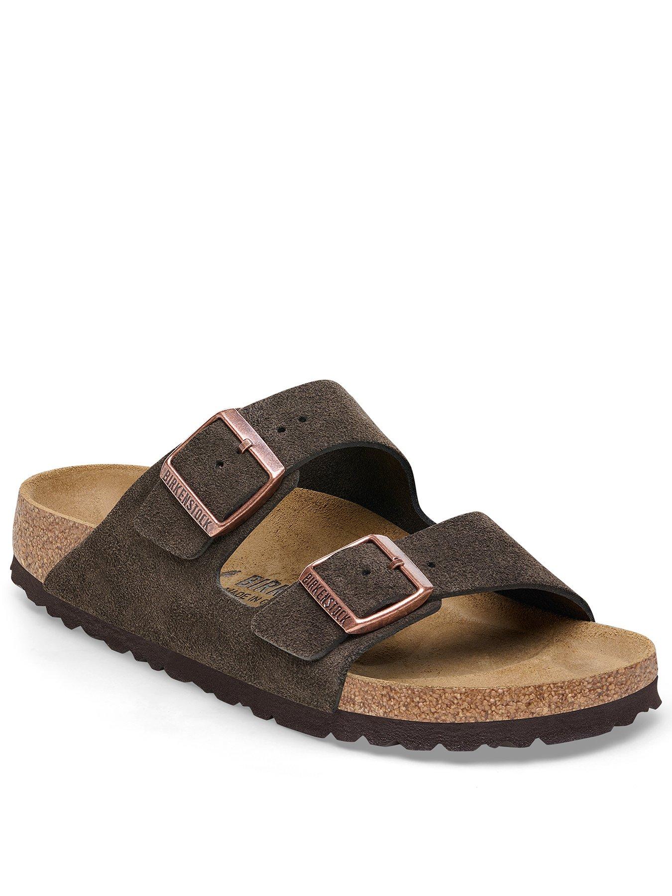 Birkenstock Arizona Suede Sandal - Mocca Brown