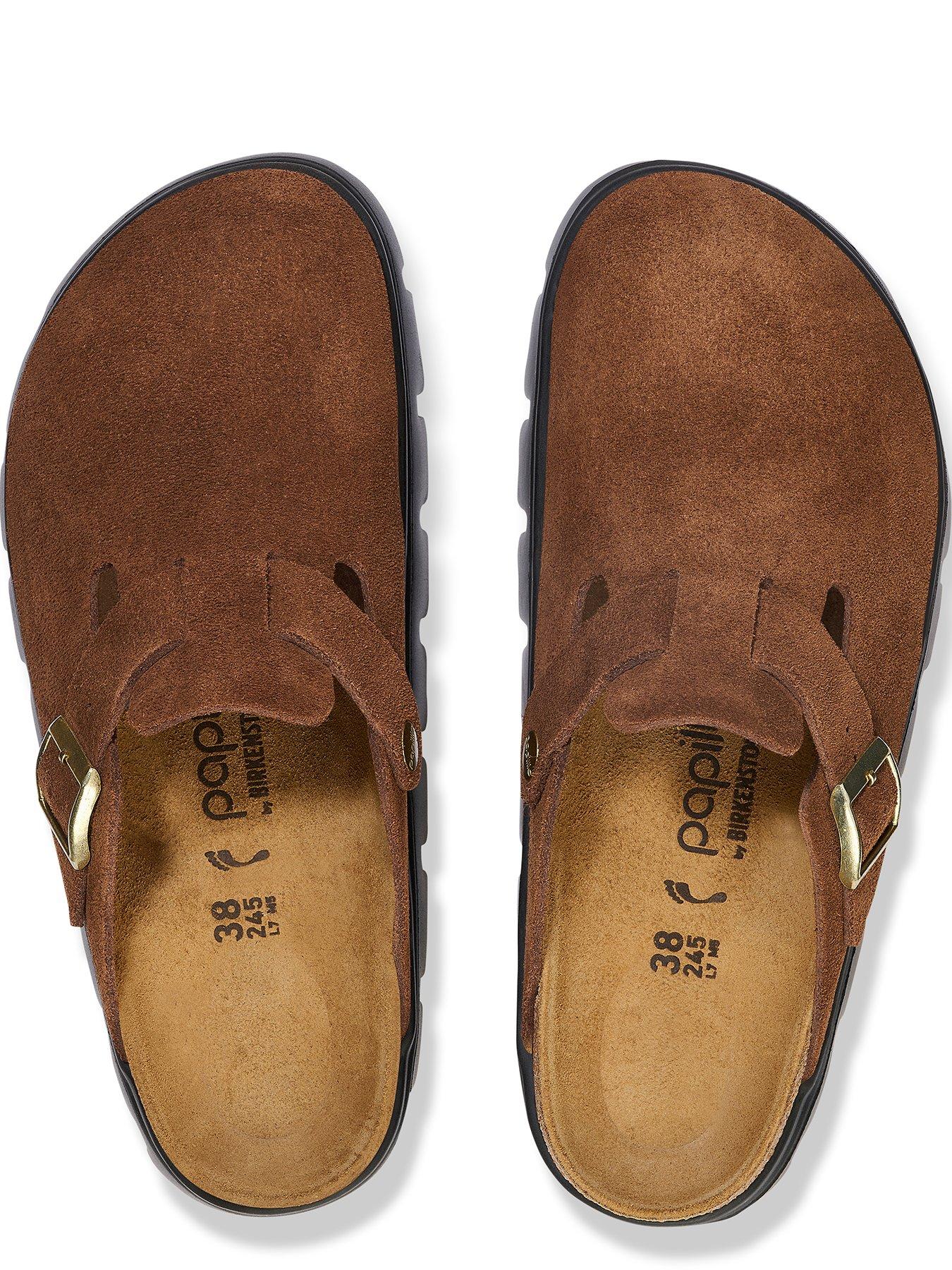 Image 3 of 3 of Birkenstock Womens Boston Chunky Suede Clog - Dark Tea