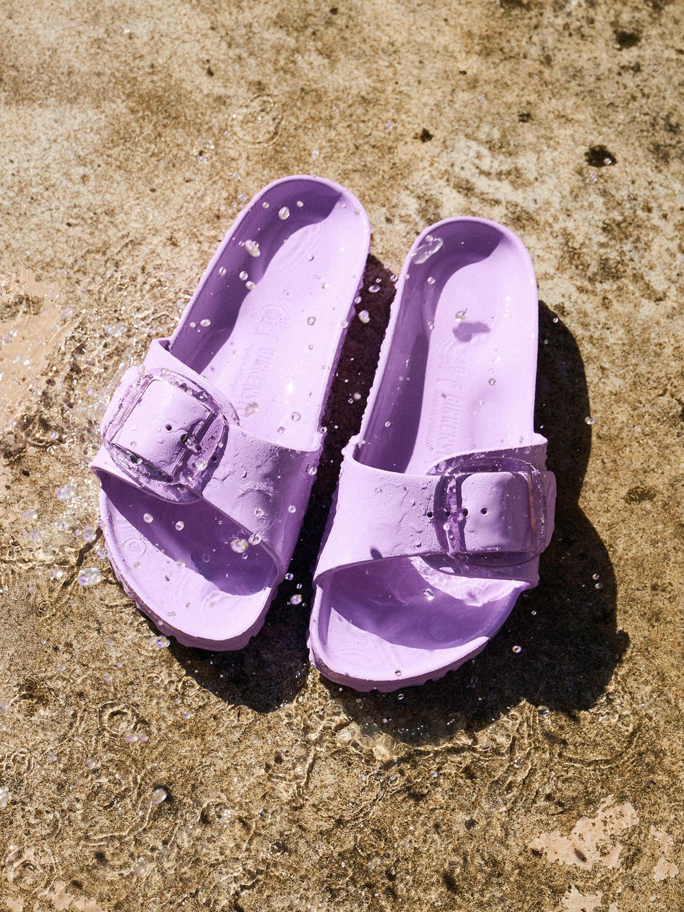 Birkenstock Madrid Big Buckle Eva Sandal, Purple, Size 8, Women