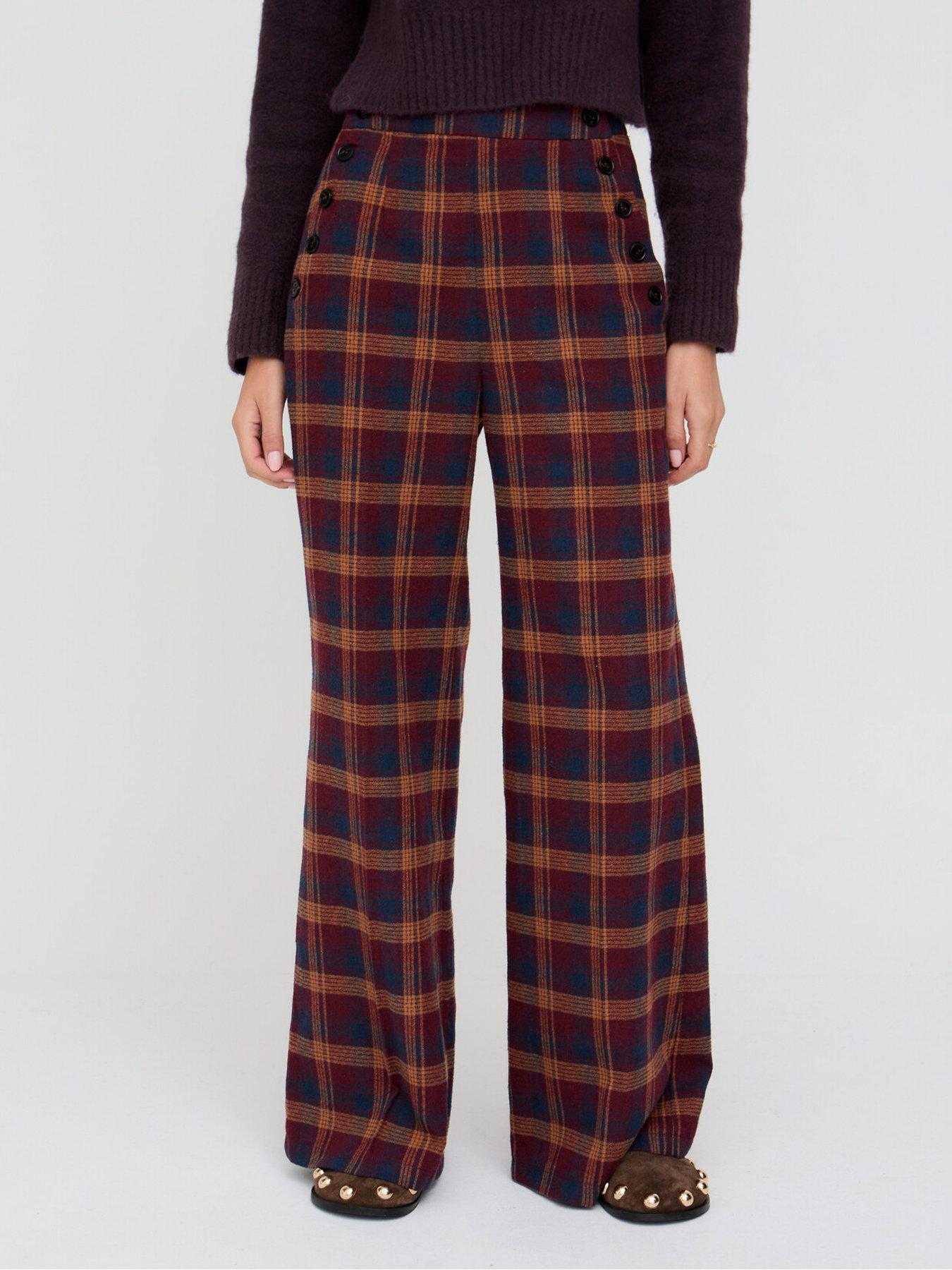 Lily & Lionel Damson Trouser - Berry Check