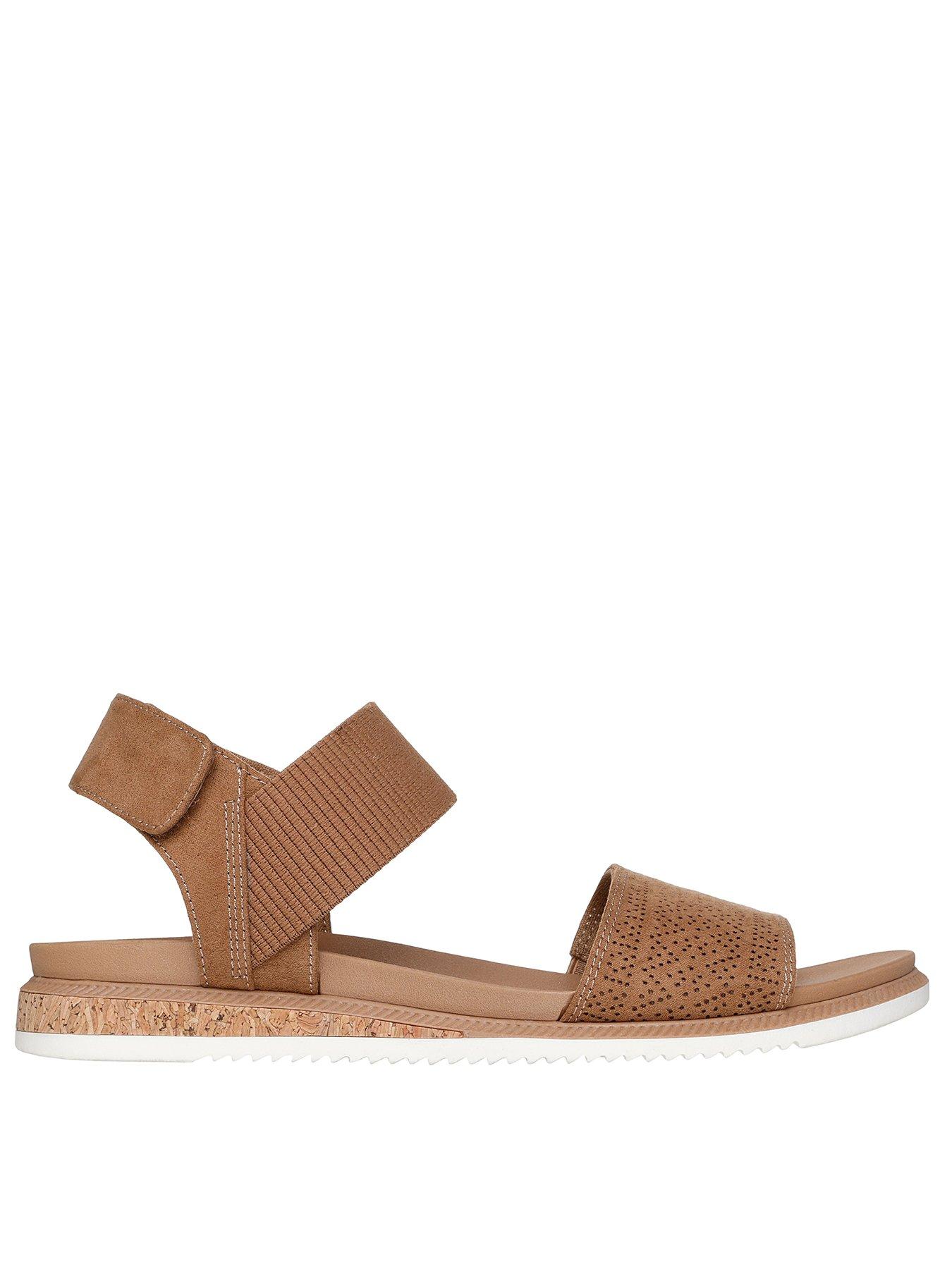 Skechers Desert Kiss Low Top Look Sandal - Chestnut Microfiber