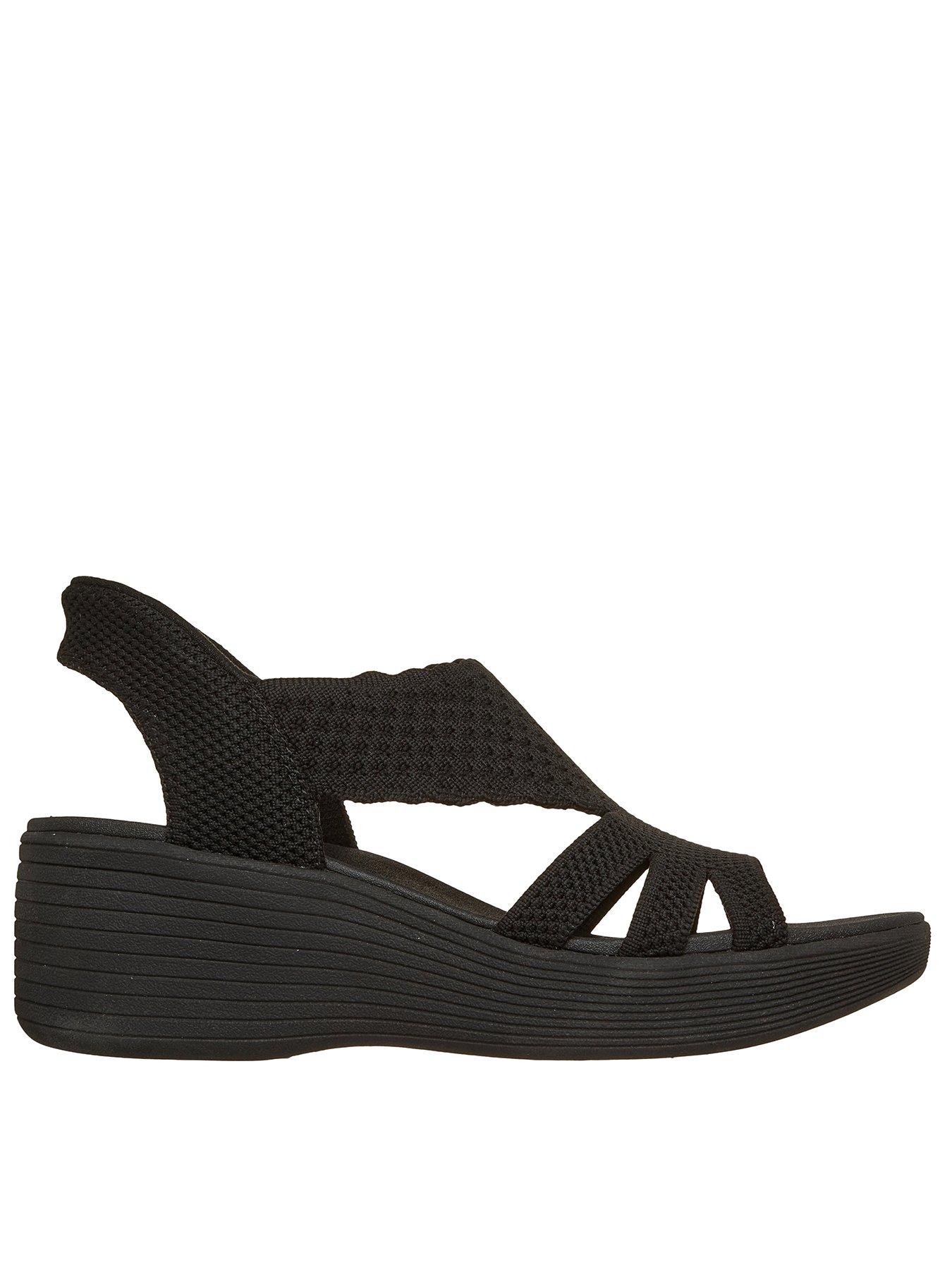 Skechers Parallel Lite Summer Invite Slip-Ins Sandal - Black Knit