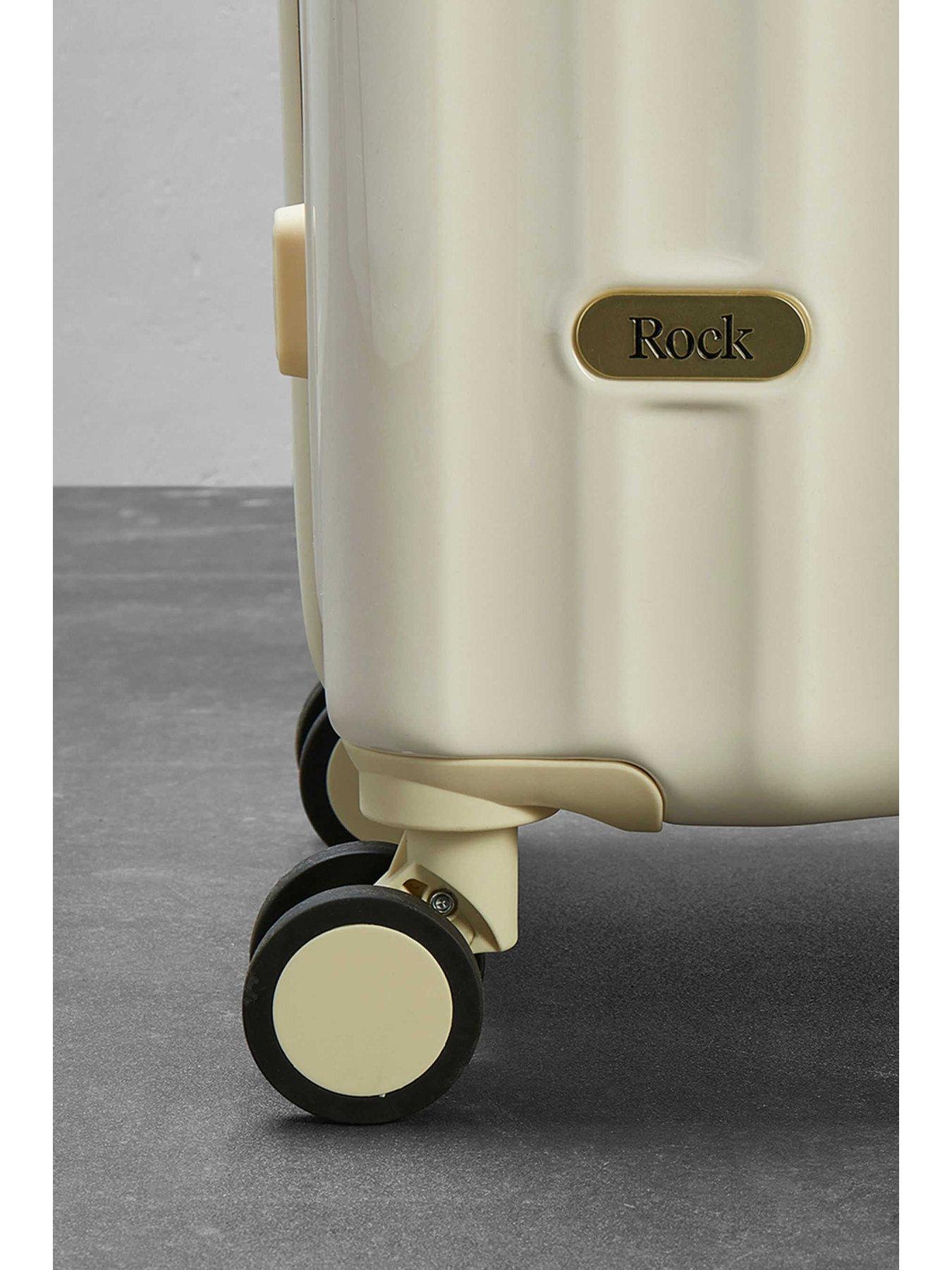 Image 3 of 6 of Rock Luggage Primrose Cream Medium Suitcase