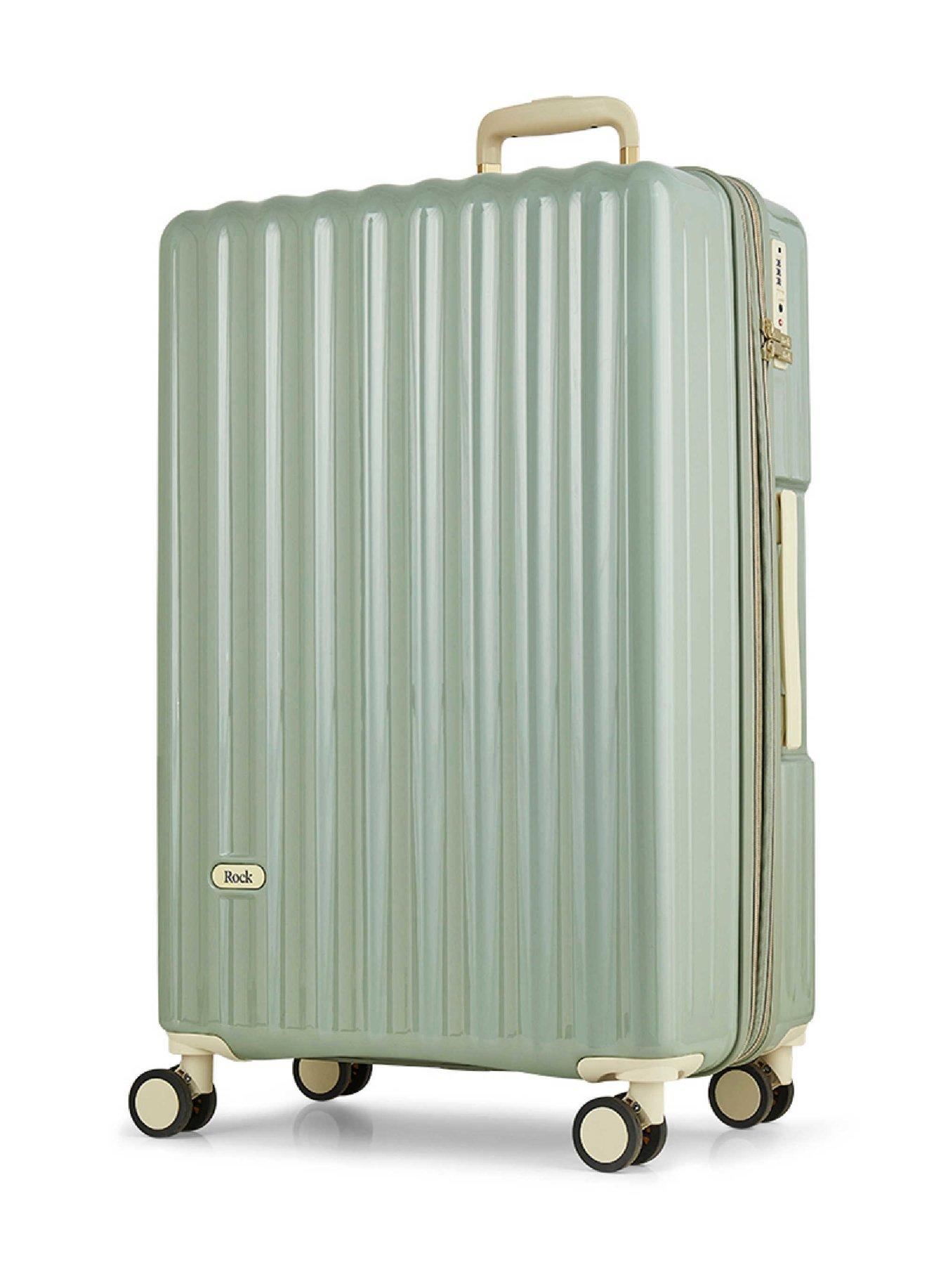 Image 2 of 6 of Rock Luggage Primrose Green 3pc Set Suitcase