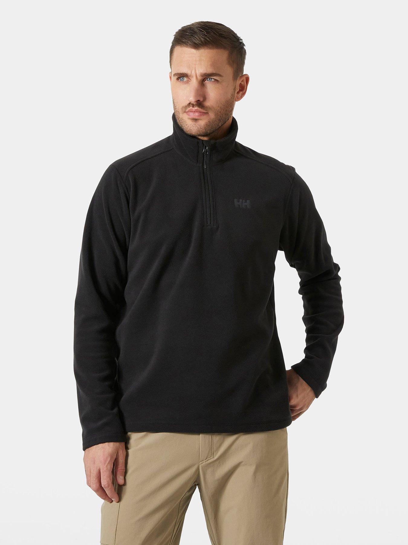 Helly Hansen Mens Daybreaker 1/2 Zip Fleece, Black, Size L, Men
