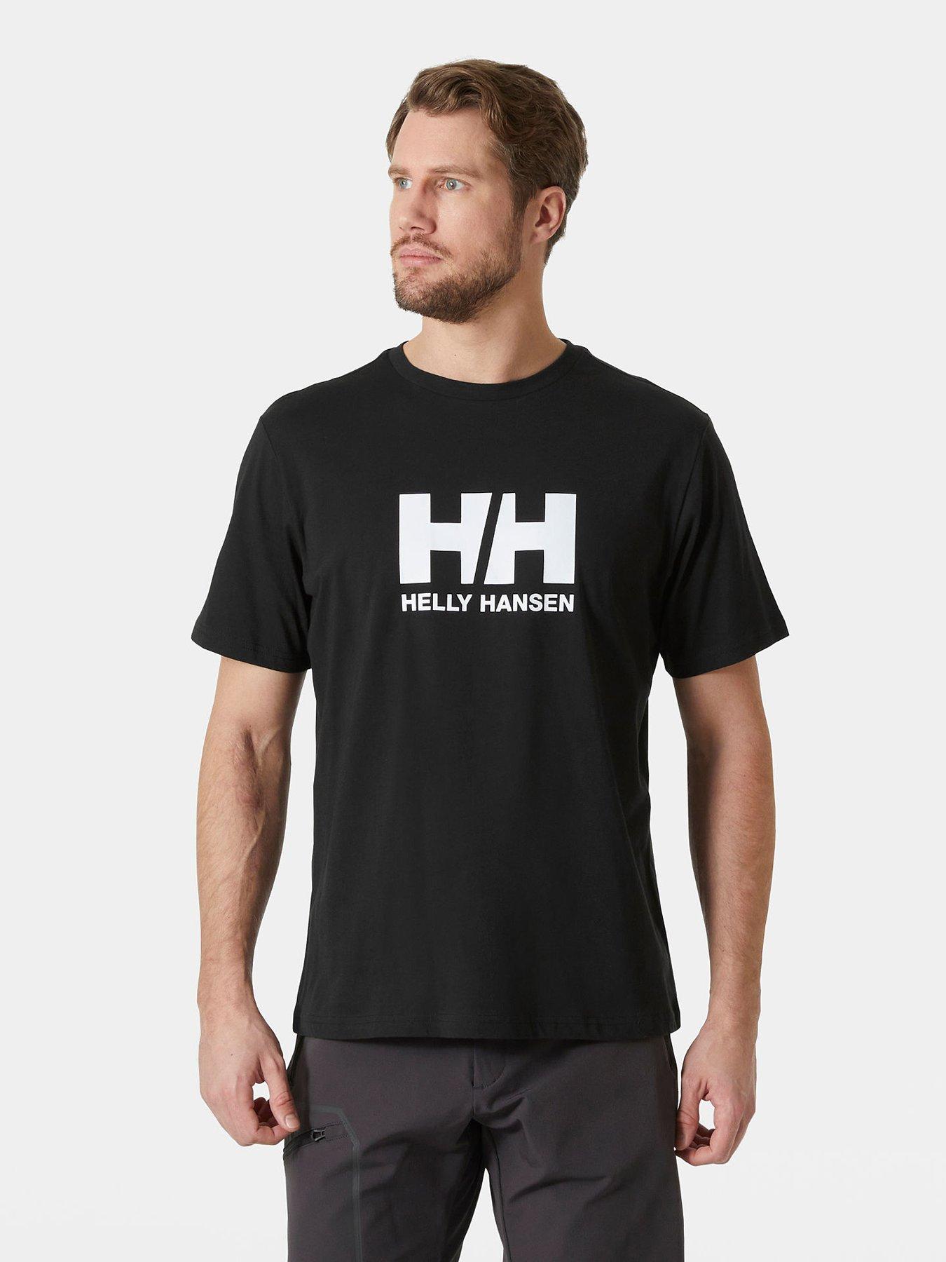 Helly Hansen Mens HH Logo Short Sleeve T-Shirt, Black, Size S, Men